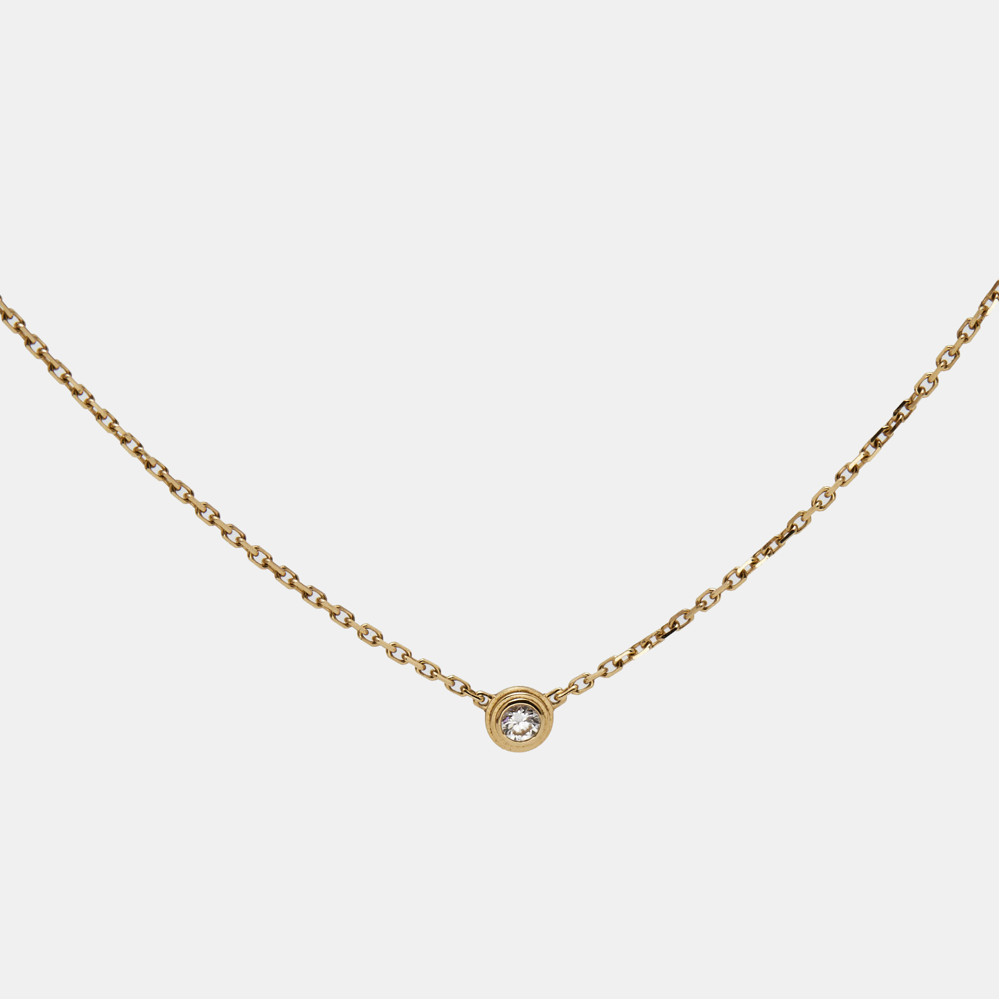 

Cartier d'Amour Diamond 18k Yellow Gold  Model Necklace