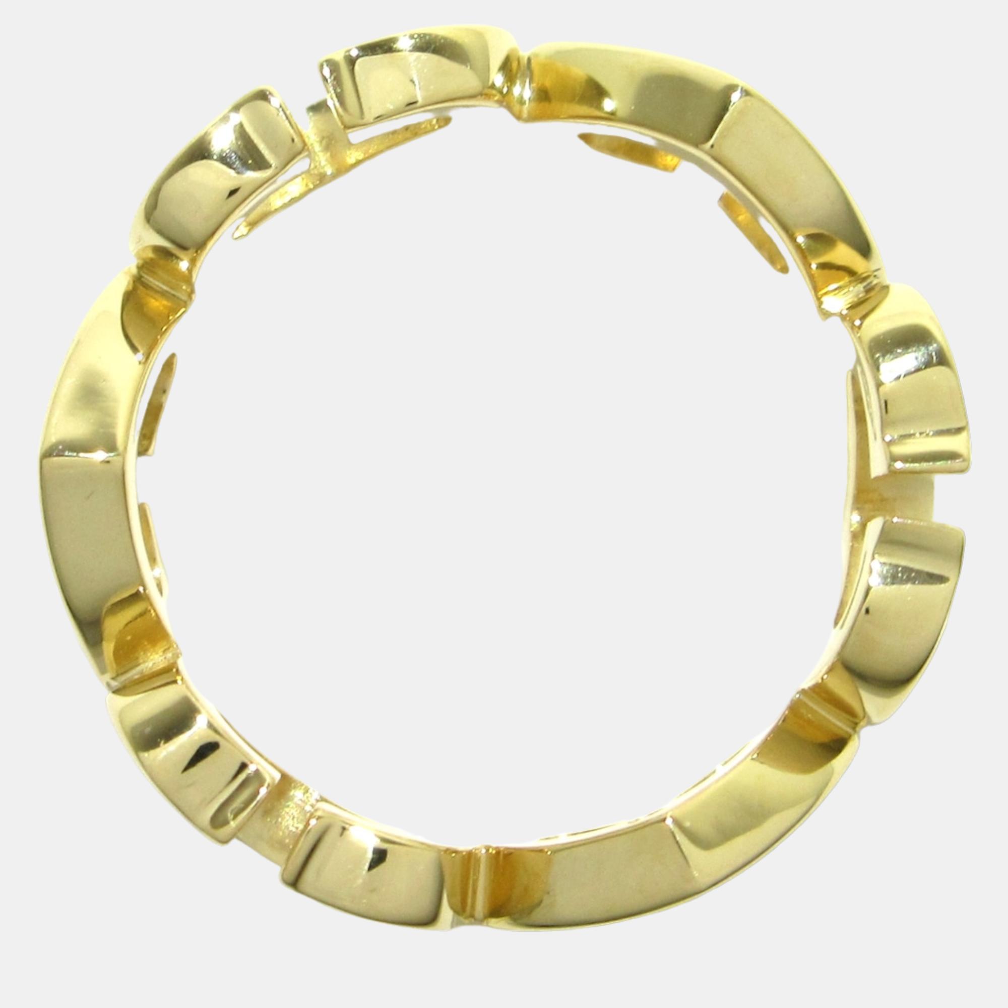 

Cartier Gold Yellow Gold C heart ring jewelry Ring EU 51