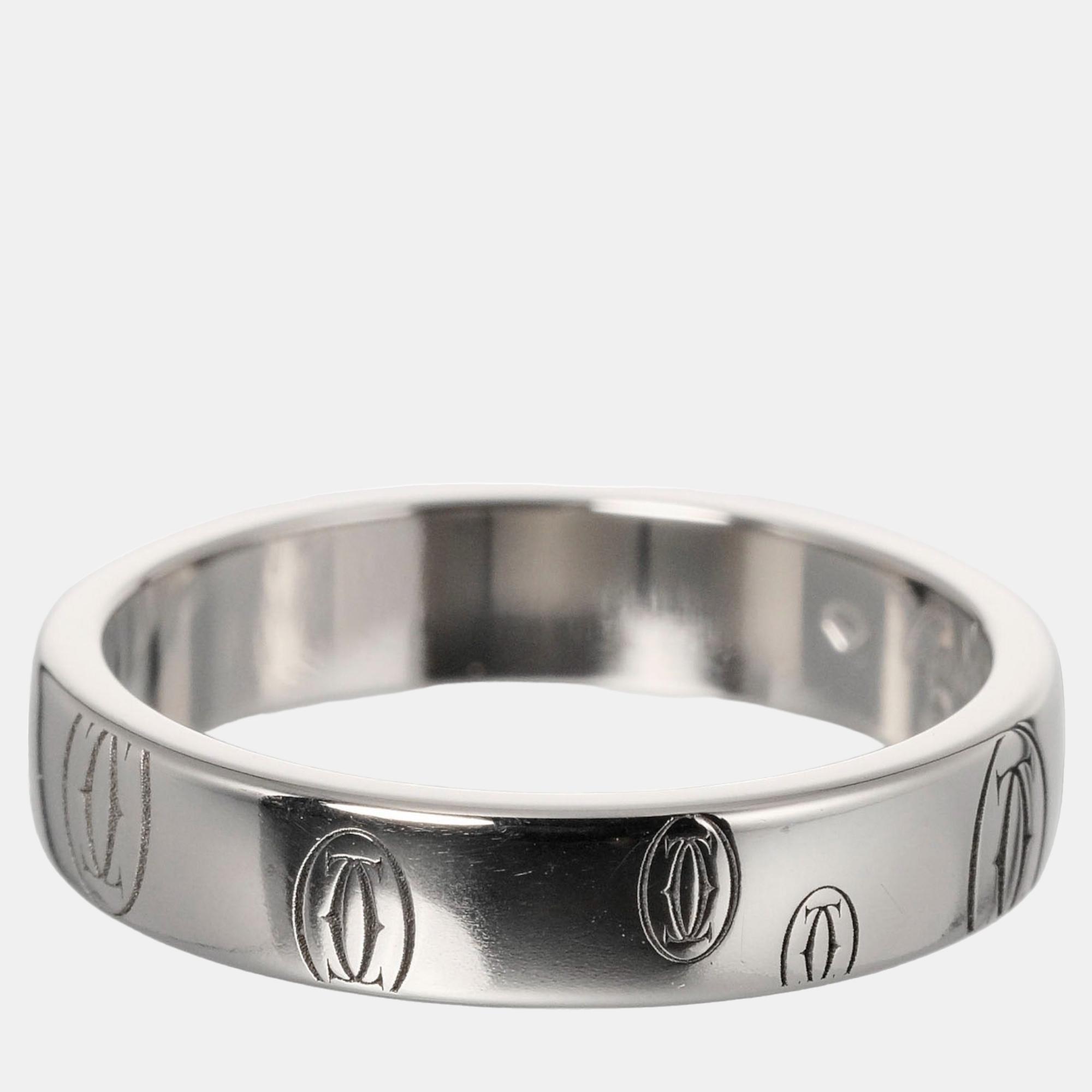 

Cartier Gold White Gold Happy birthday ring jewelry Ring EU 52