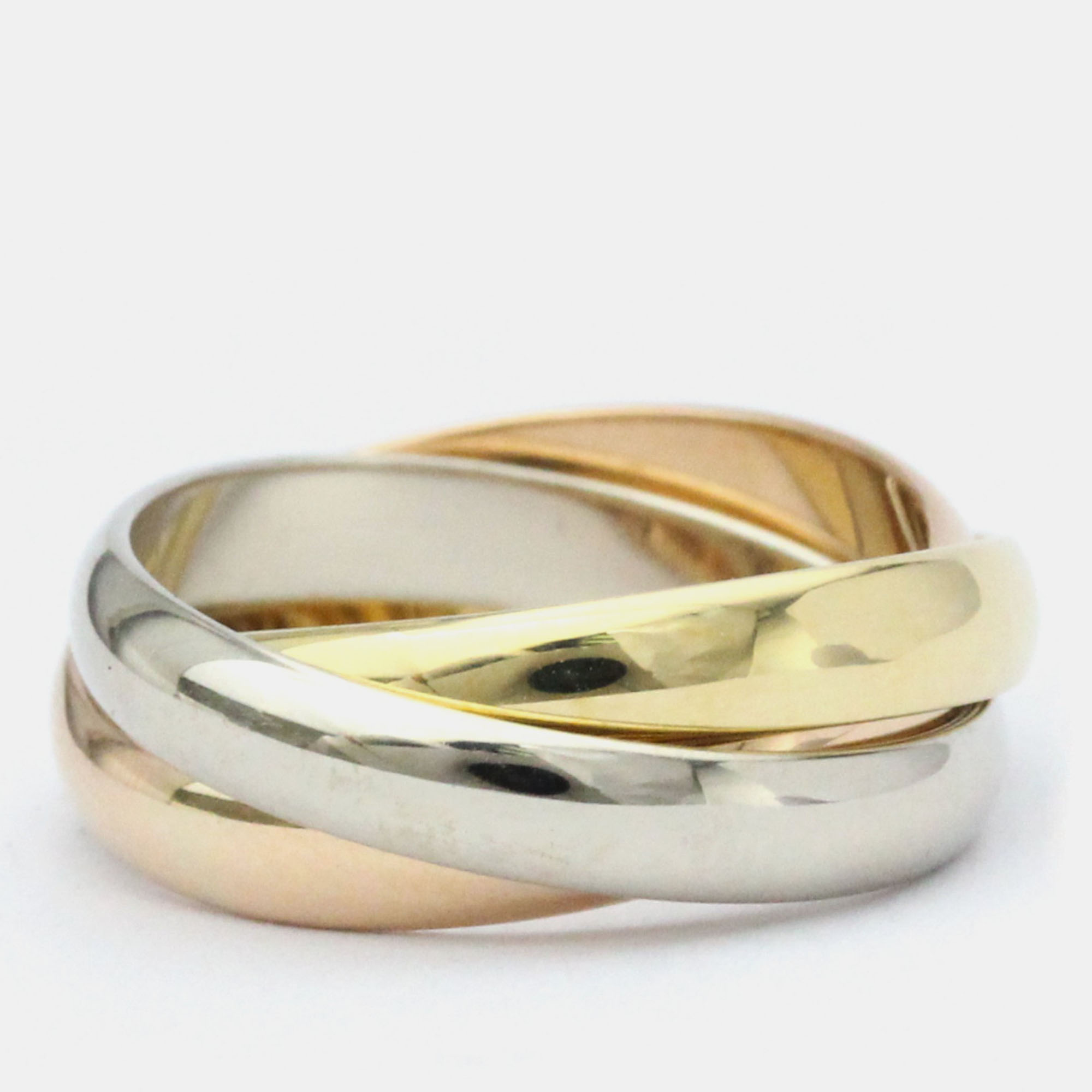 

Cartier Les Must de Cartier 18K Yellow Rose and White Gold Ring EU 52