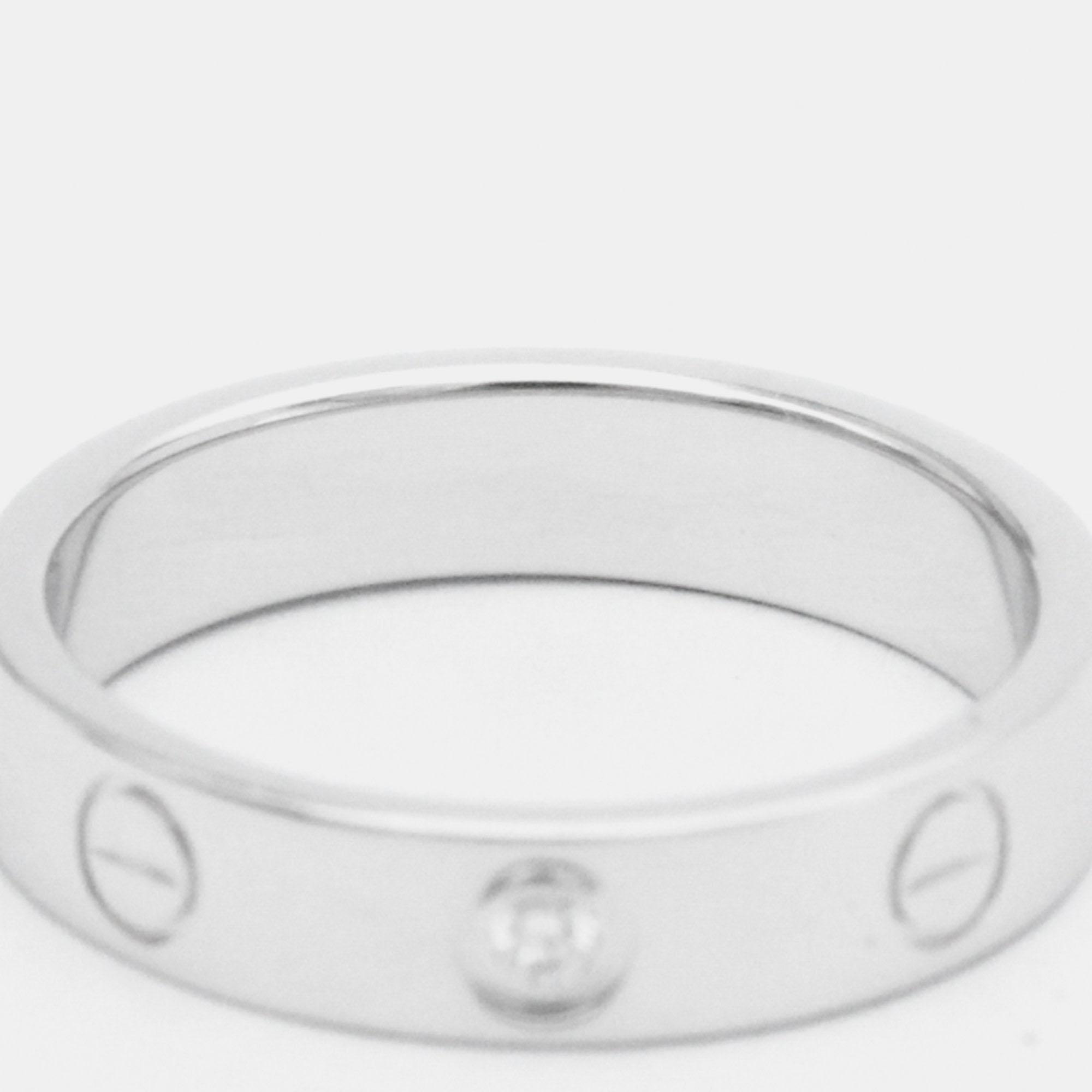 

Cartier Love 18K White Gold Diamond Ring EU 51