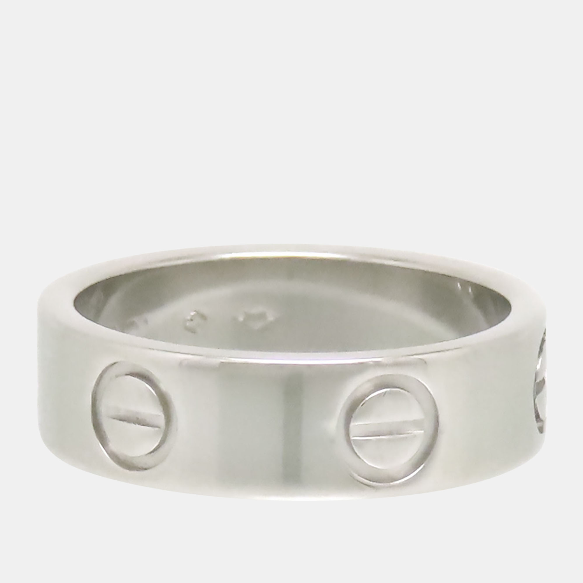 

Cartier Love Platinum Ring EU 50, Silver