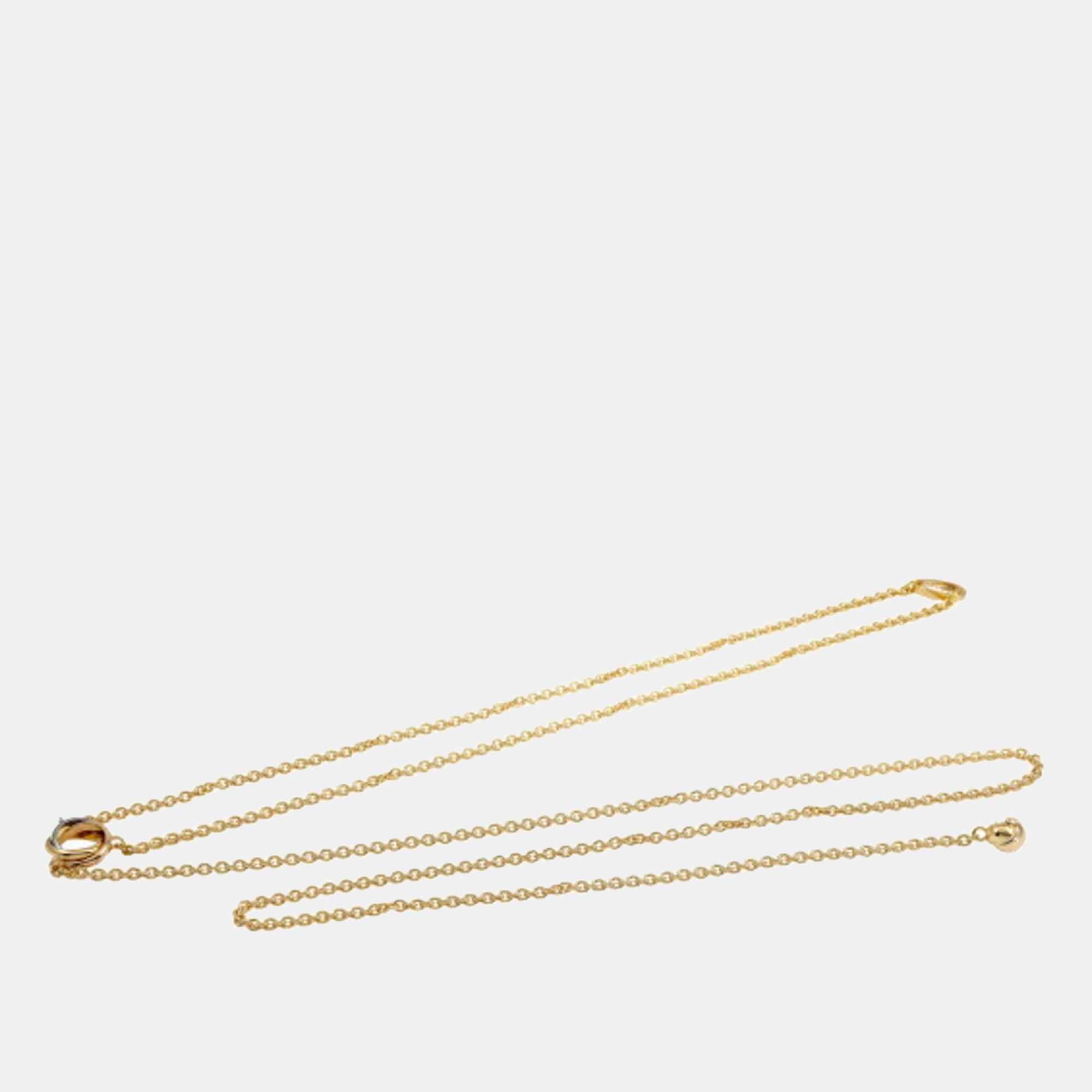 

Cartier Trinity Pampilles 18K Yellow Rose and White Gold Necklace