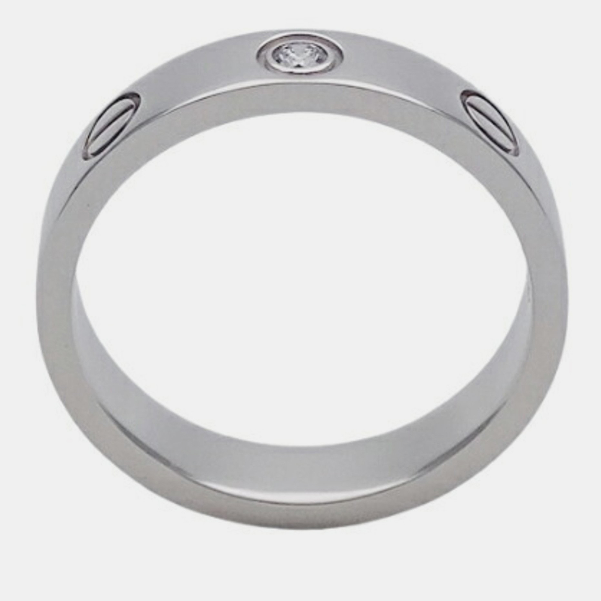 

Cartier Love 18K White Gold Diamond Ring EU 49