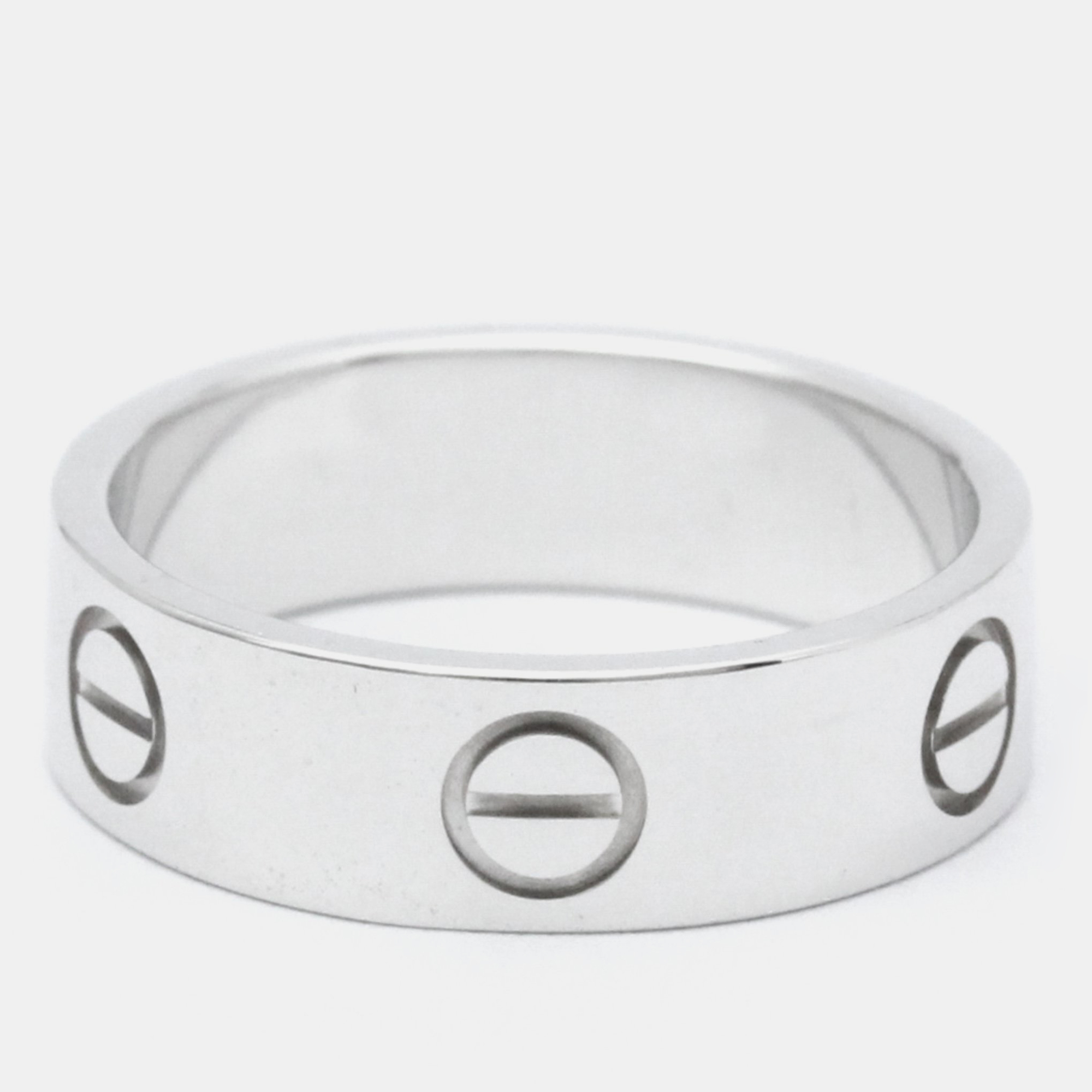

Cartier Love 18K White Gold Ring EU 53