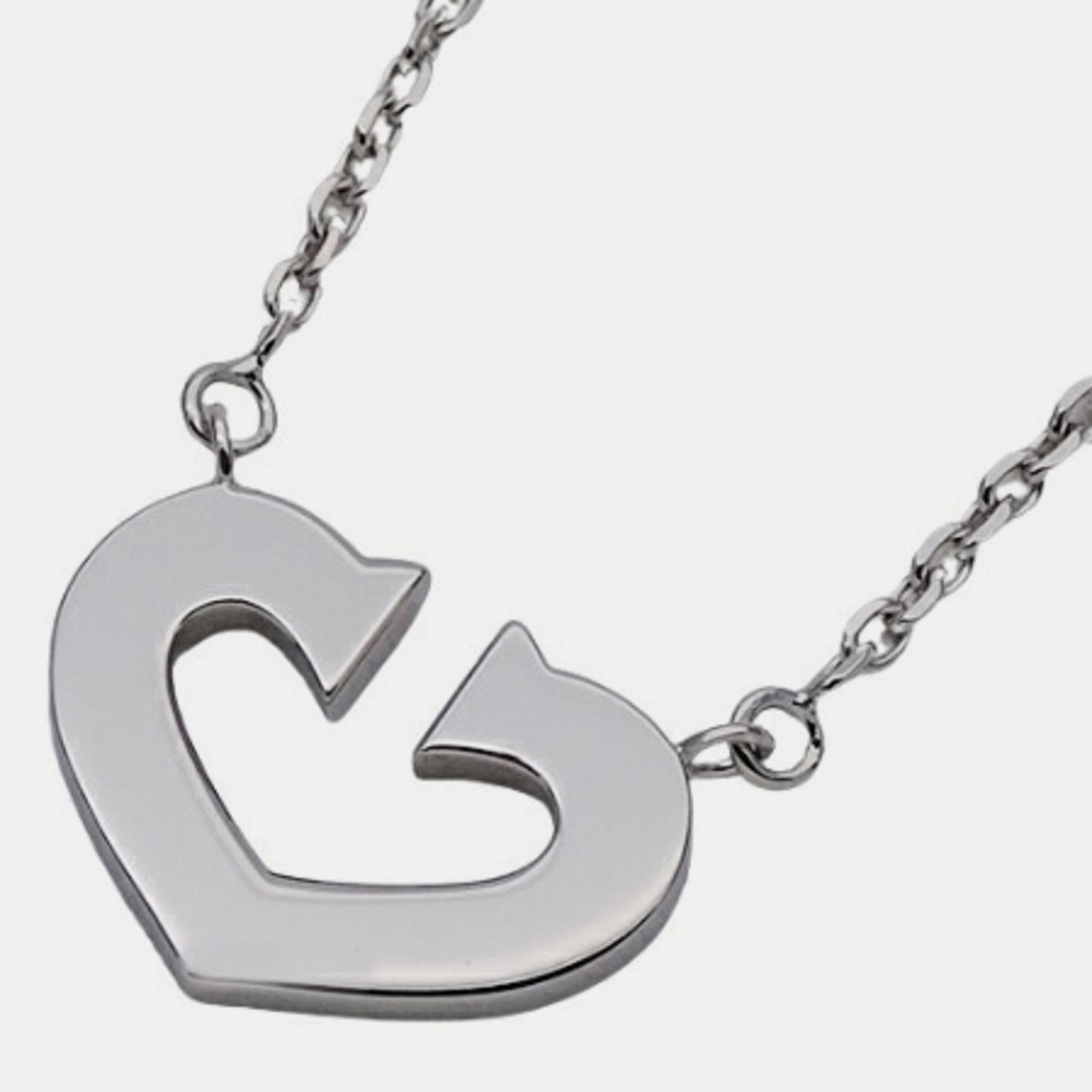 

Cartier Heart C 18K White Gold Necklace