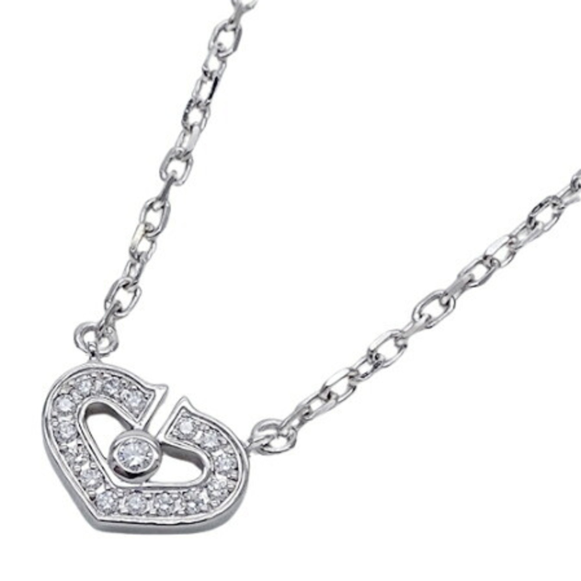 

Cartier Heart C 18K White Gold Diamond Necklace