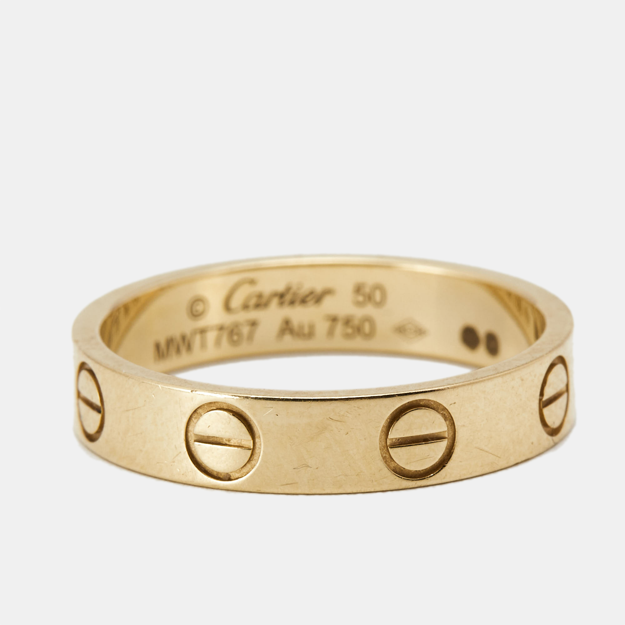 

Cartier Love 18k Yellow Gold Wedding Band Ring Size