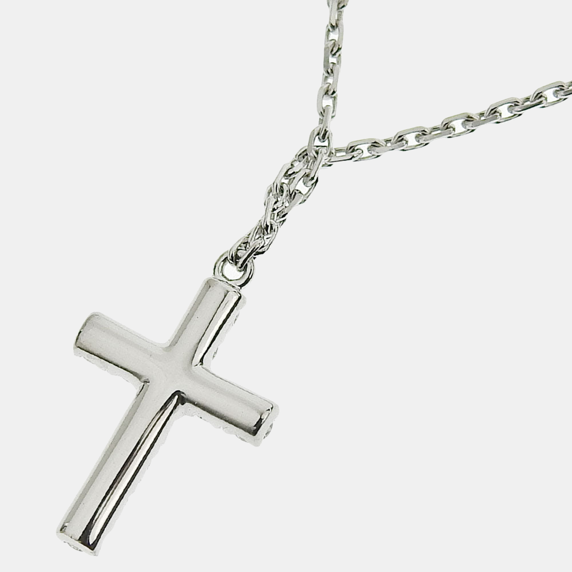 

Cartier Diamond White Gold Cross necklace