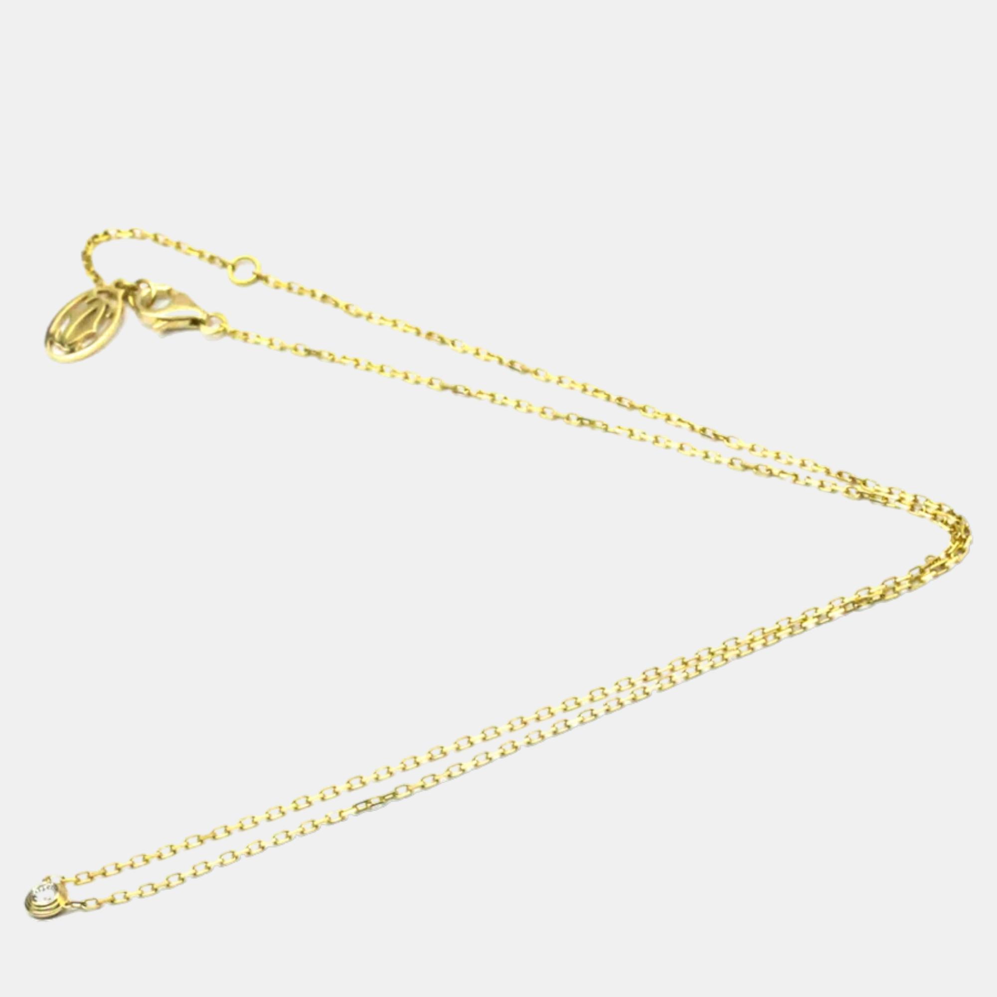 

Cartier D'amour Small 18K Yellow Gold Diamond Necklace
