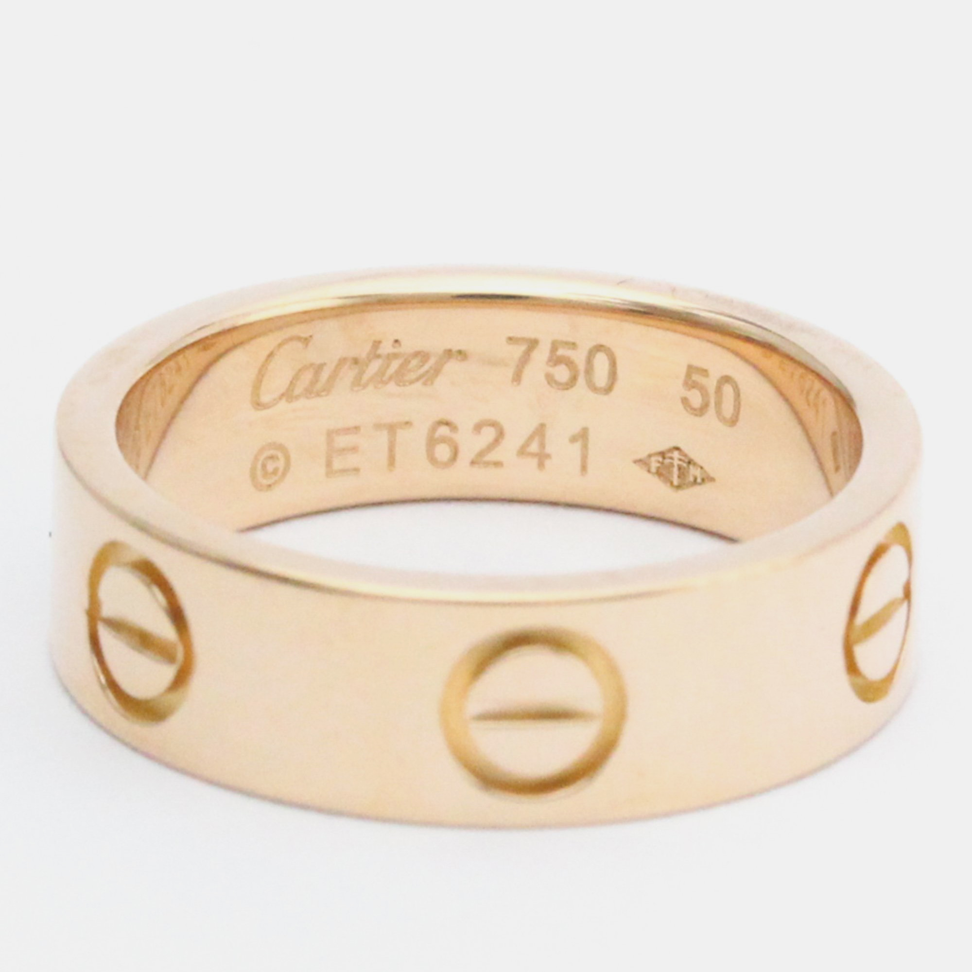 

Cartier Love 18K Rose Gold Ring EU 50
