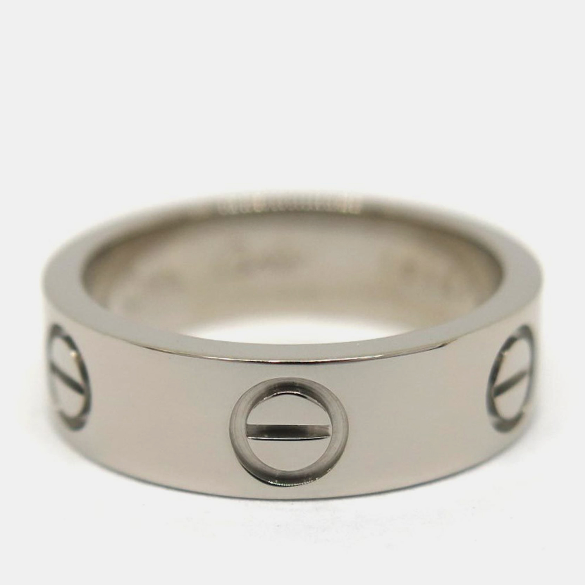 

Cartier Love Vintage 18K White Gold Ring EU 52