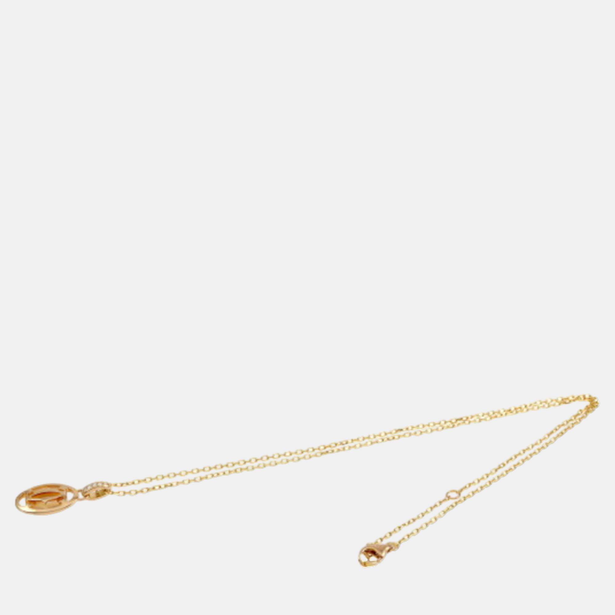 

Cartier Logo de Cartier 18K Rose Gold Diamond Necklace