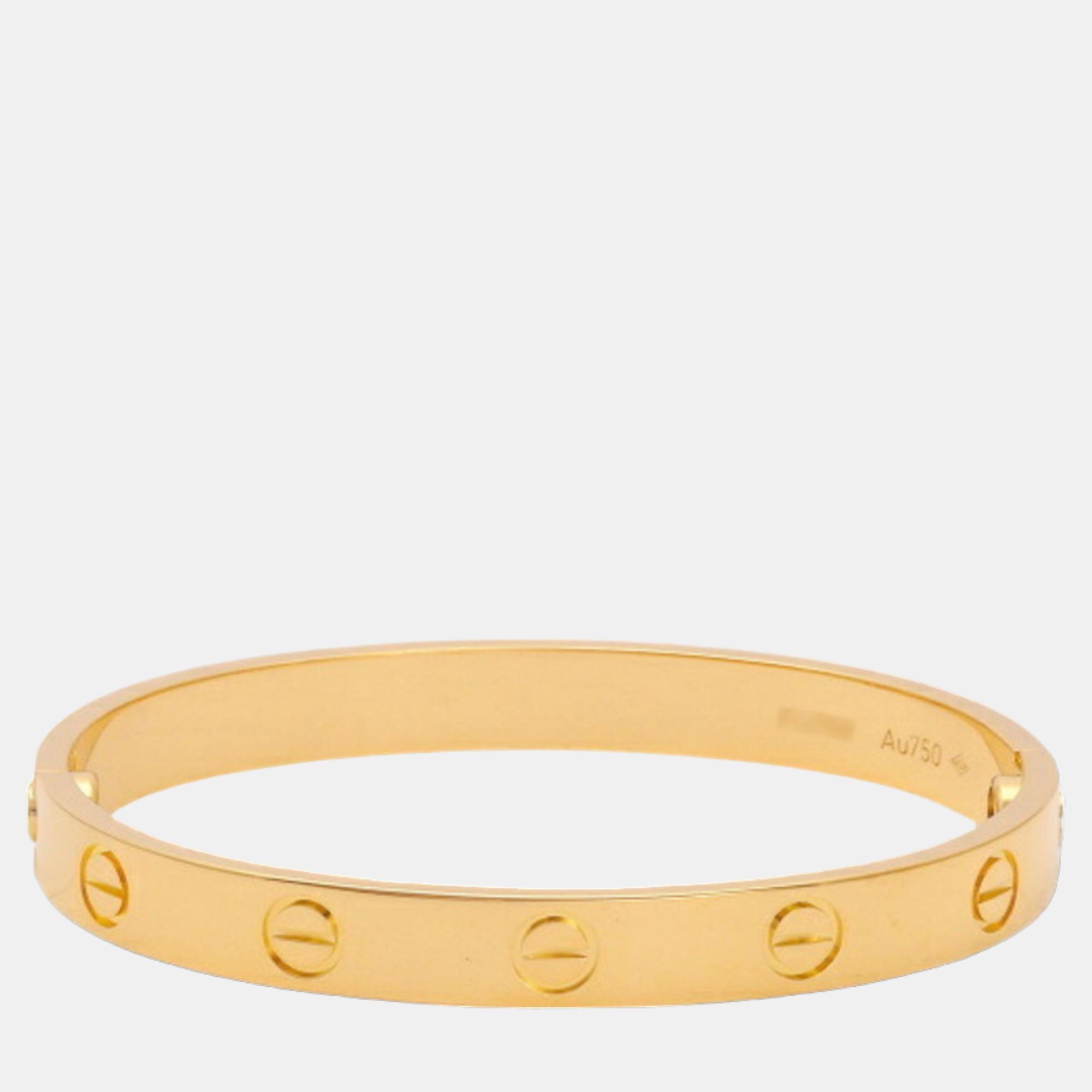

Cartier Love 18K Yellow Gold Bracelet 15