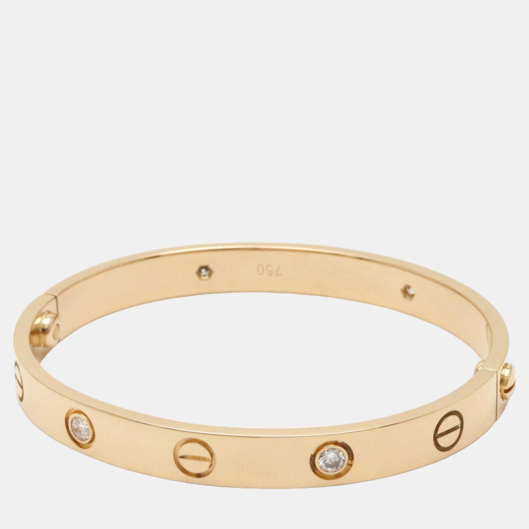 

Cartier Love 18K Yellow Gold Diamond Bracelet 16