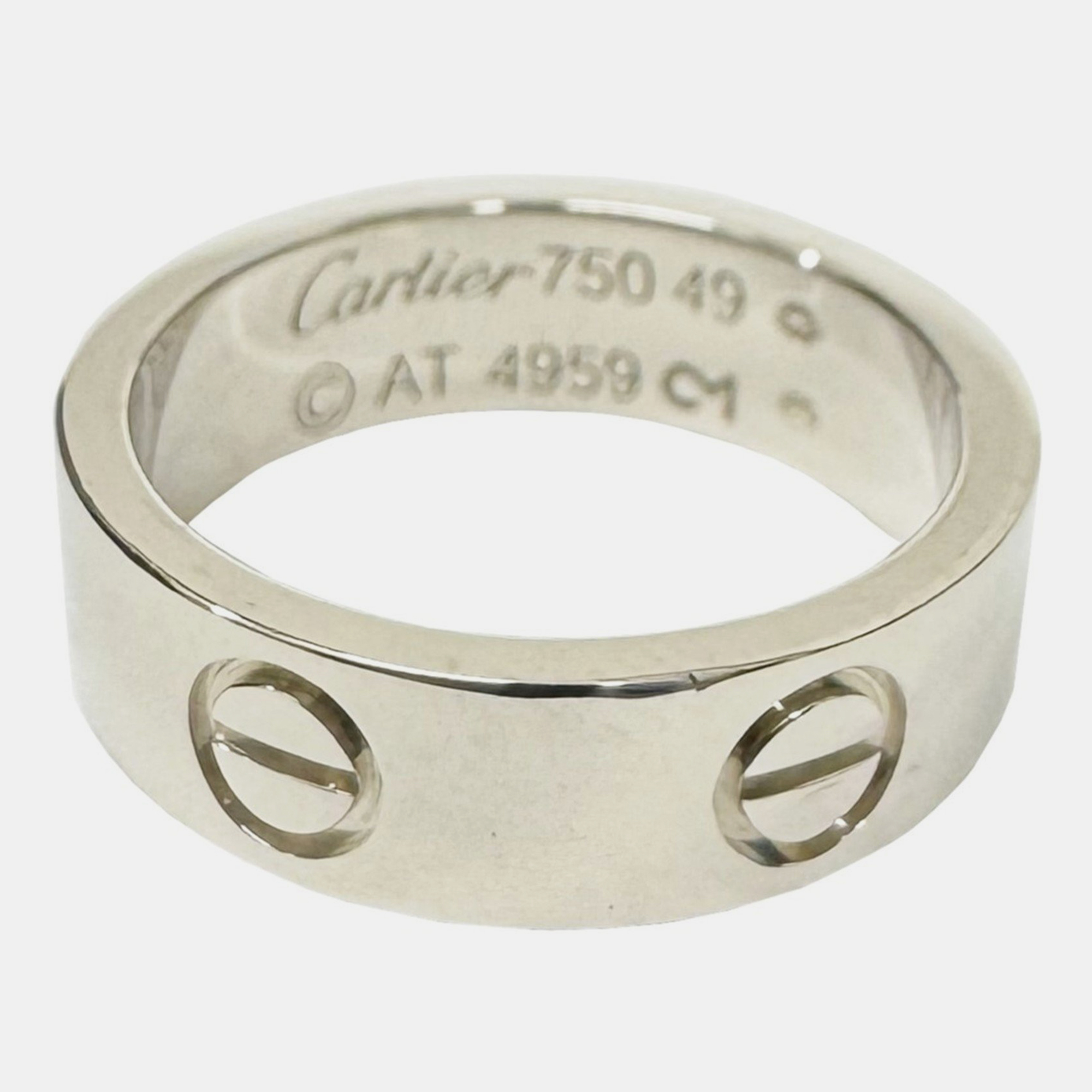 

Cartier Love 18K White Gold Ring EU 49