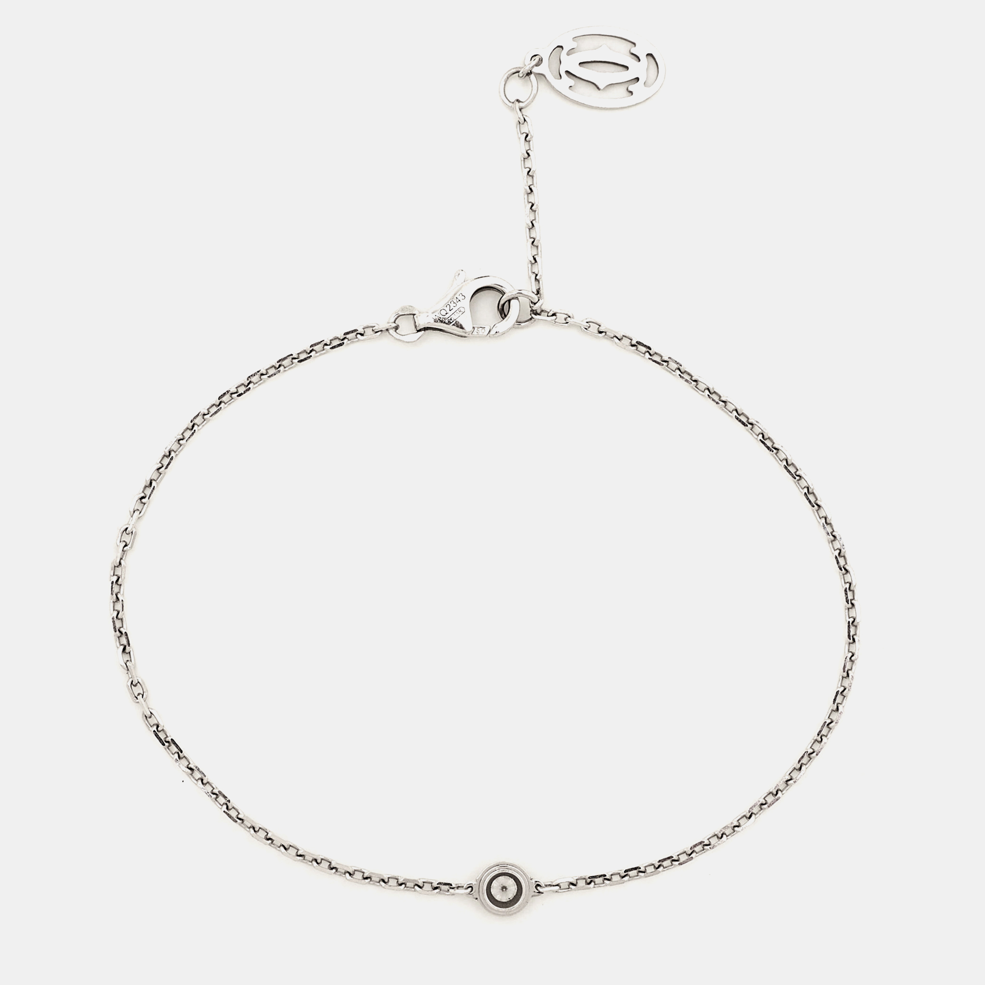 

Cartier d'Amour Diamond 18k White Gold Small Model Bracelet