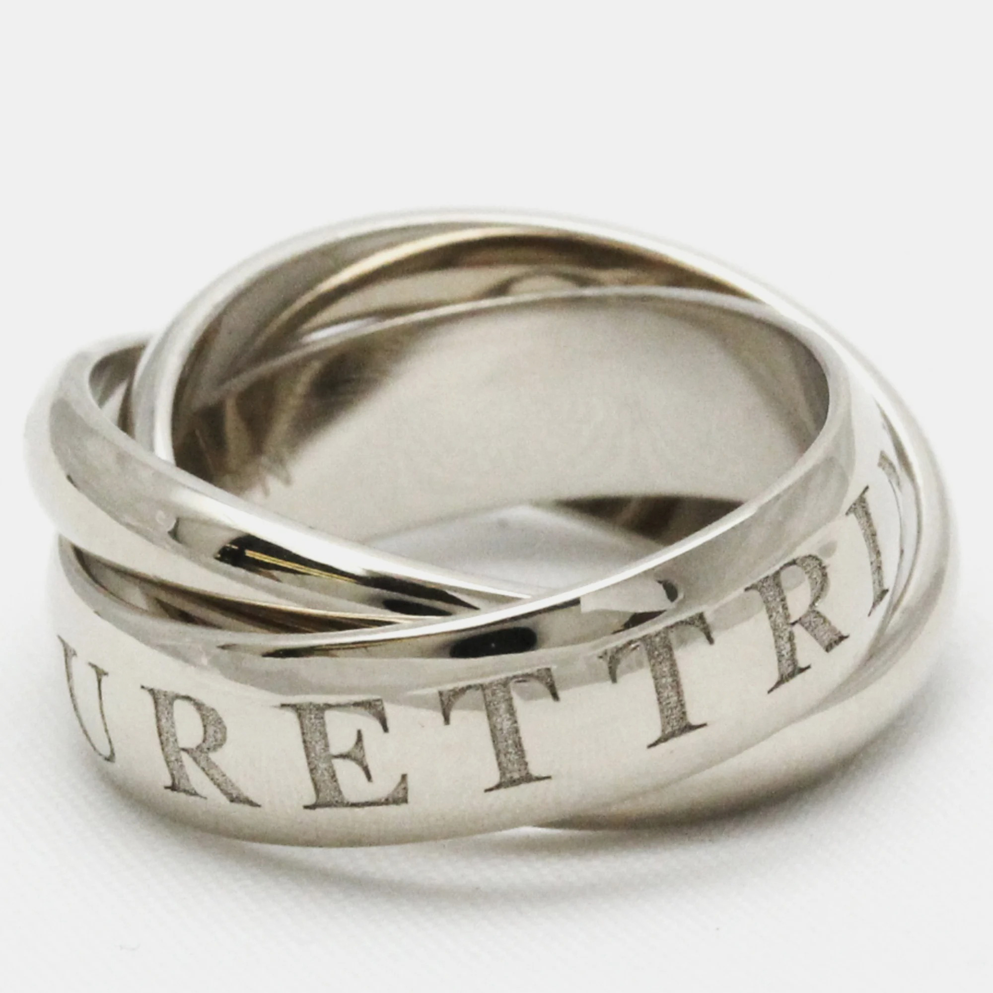 

Cartier Amour et Trinity 18K White Gold Ring EU 49