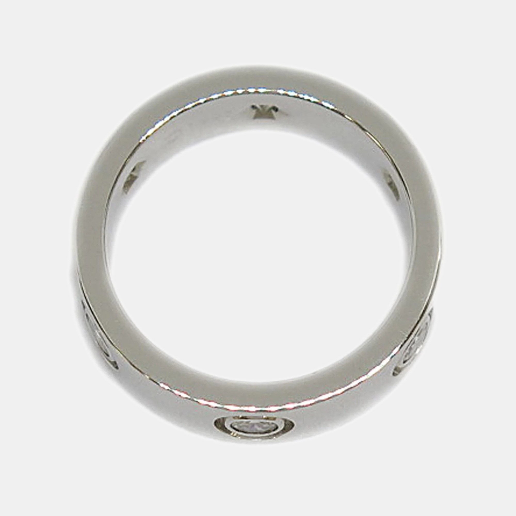 

Cartier Love 18K White Gold Diamond Ring EU 49