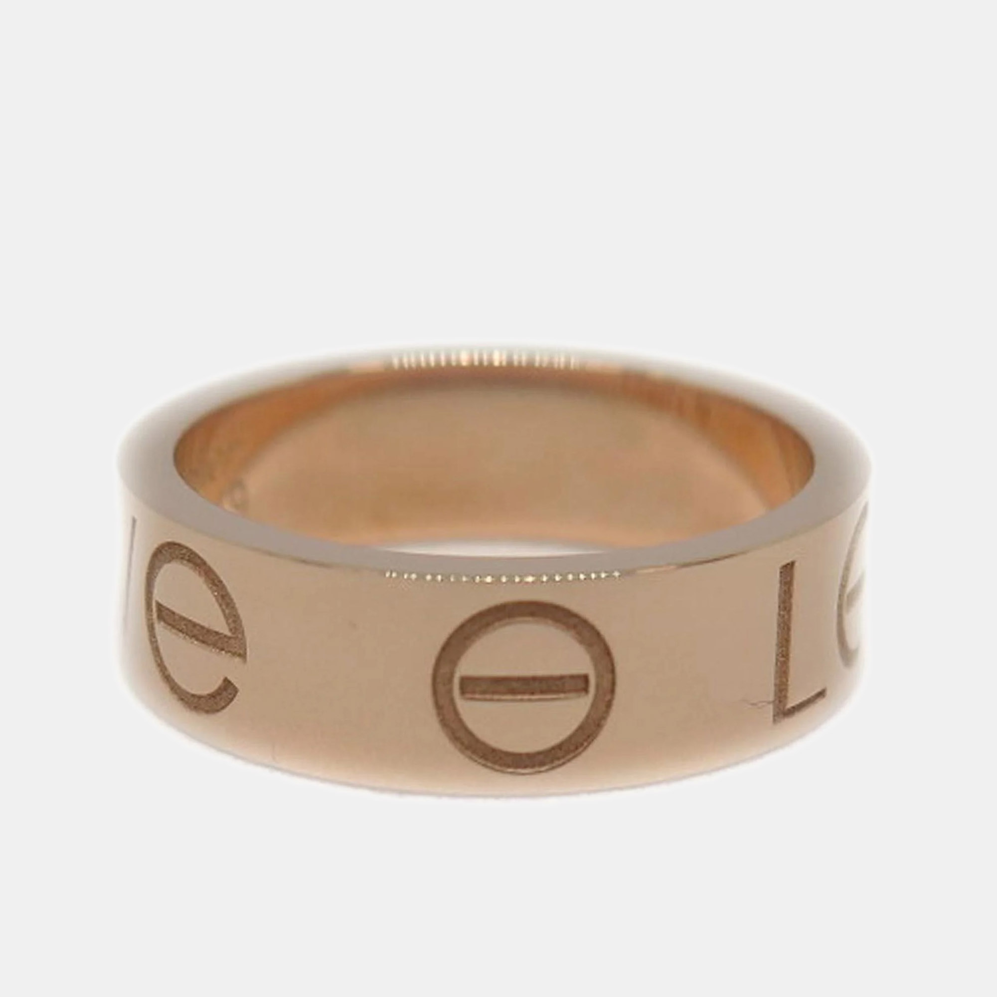 

Cartier Love 18K Rose Gold Ring EU 49