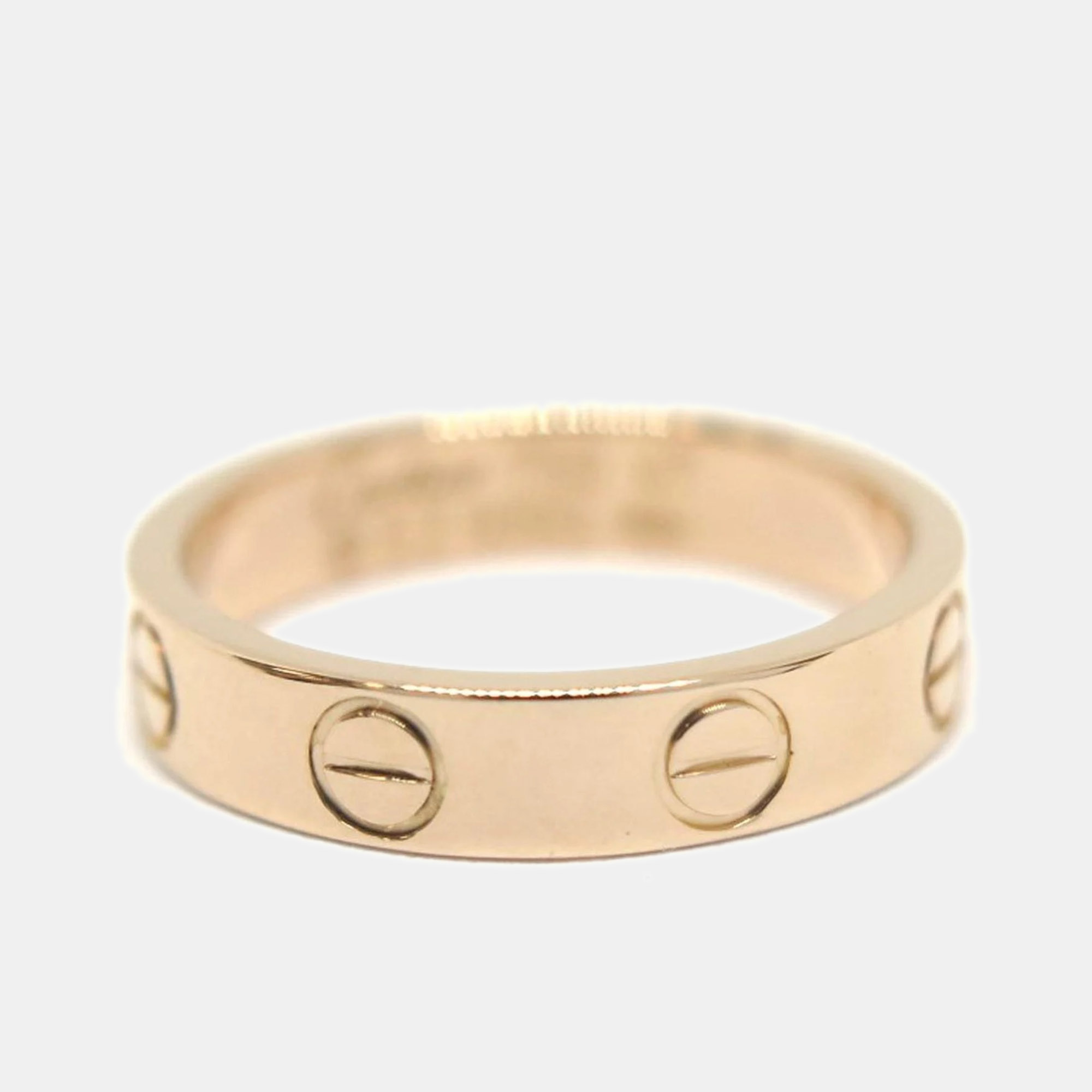

Cartier Love 18K Rose Gold Ring EU 47