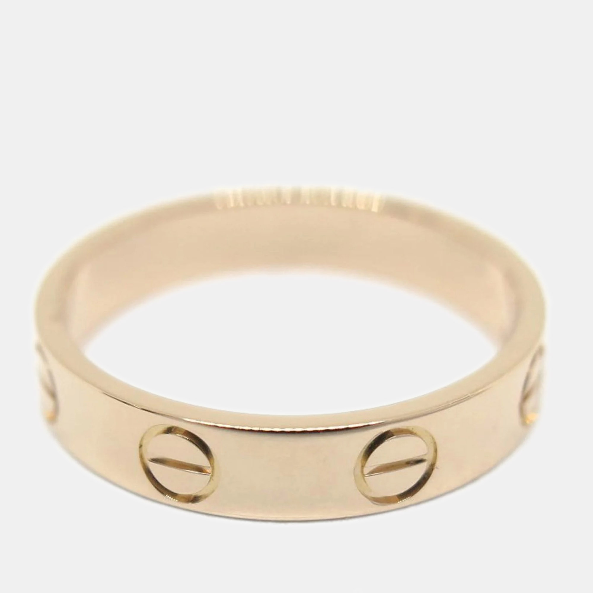 

Cartier Love 18K Rose Gold Ring EU 51