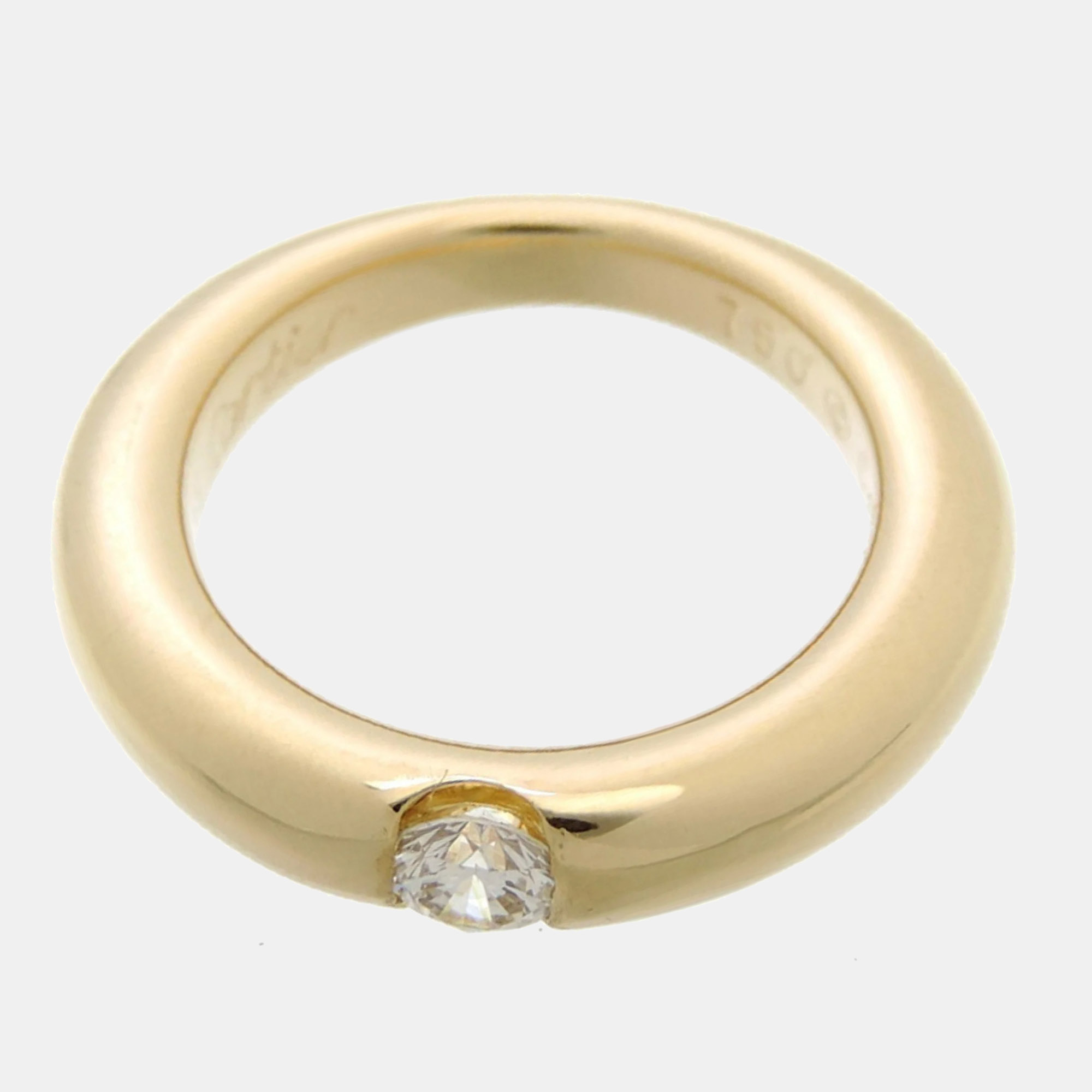 

Cartier Ellipse 18K Yellow Gold Diamond Ring EU 48