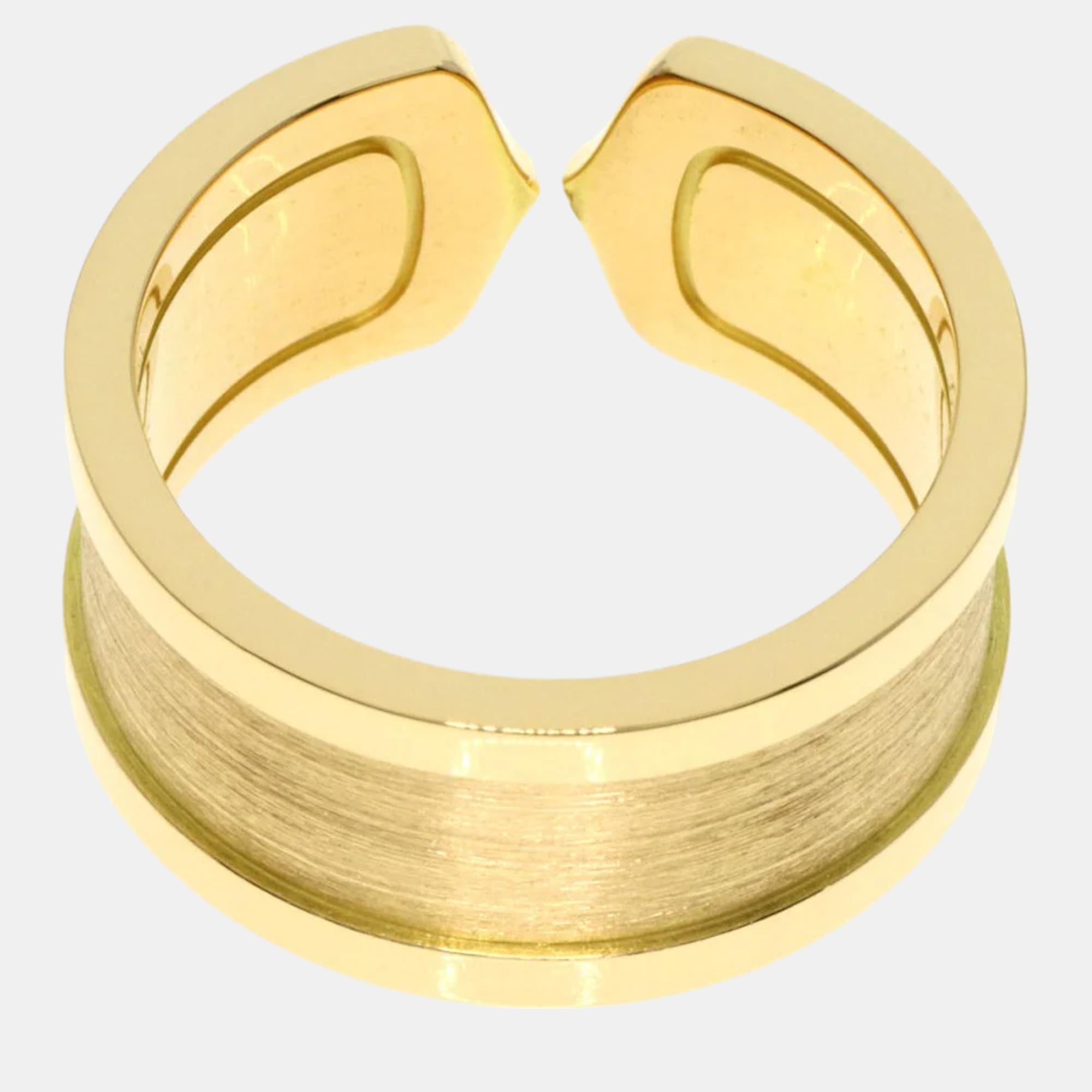 

Cartier Double C Yellow Gold 18K Ring EU 56