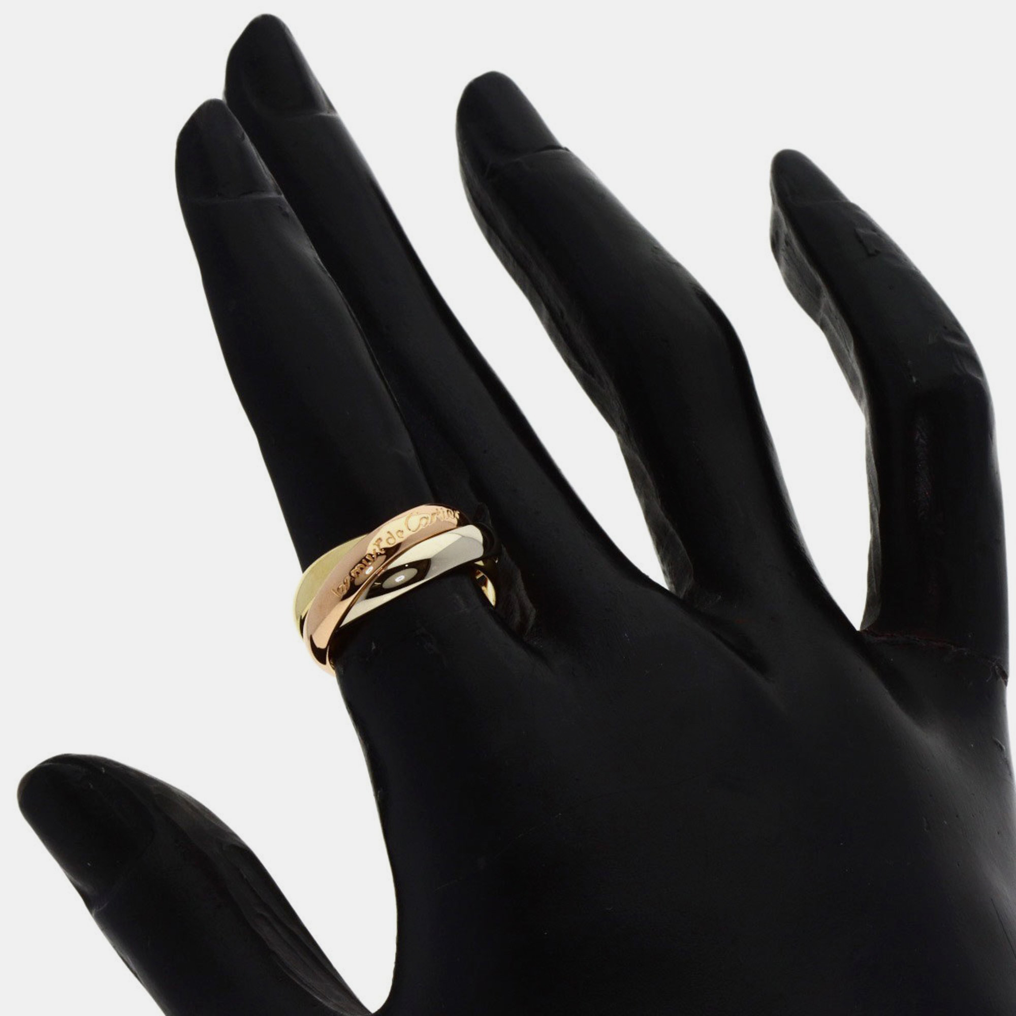

Cartier Les Must de Cartier 18K Yellow Rose and White Gold Ring EU 48