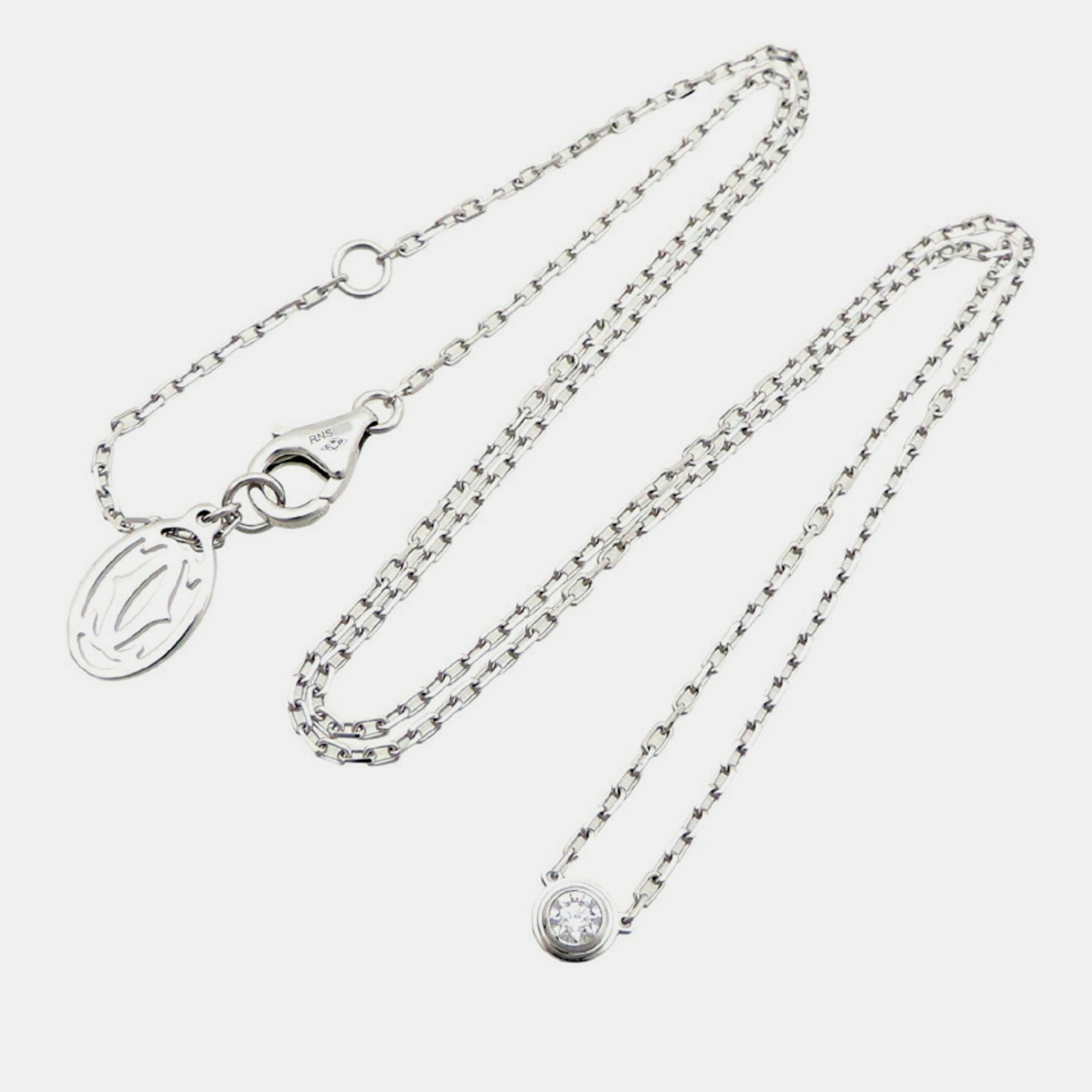 

Cartier D'amour 18K White Gold Diamond Necklace