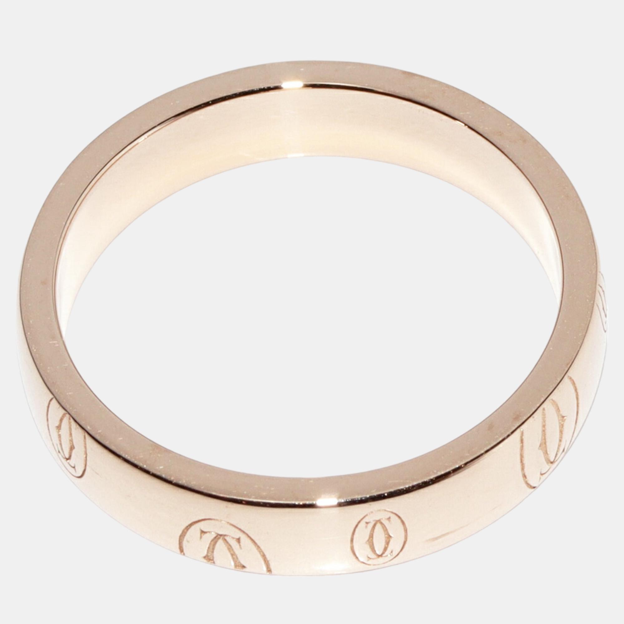 

Cartier Logo de Cartier 18K Rose Gold Ring EU 52