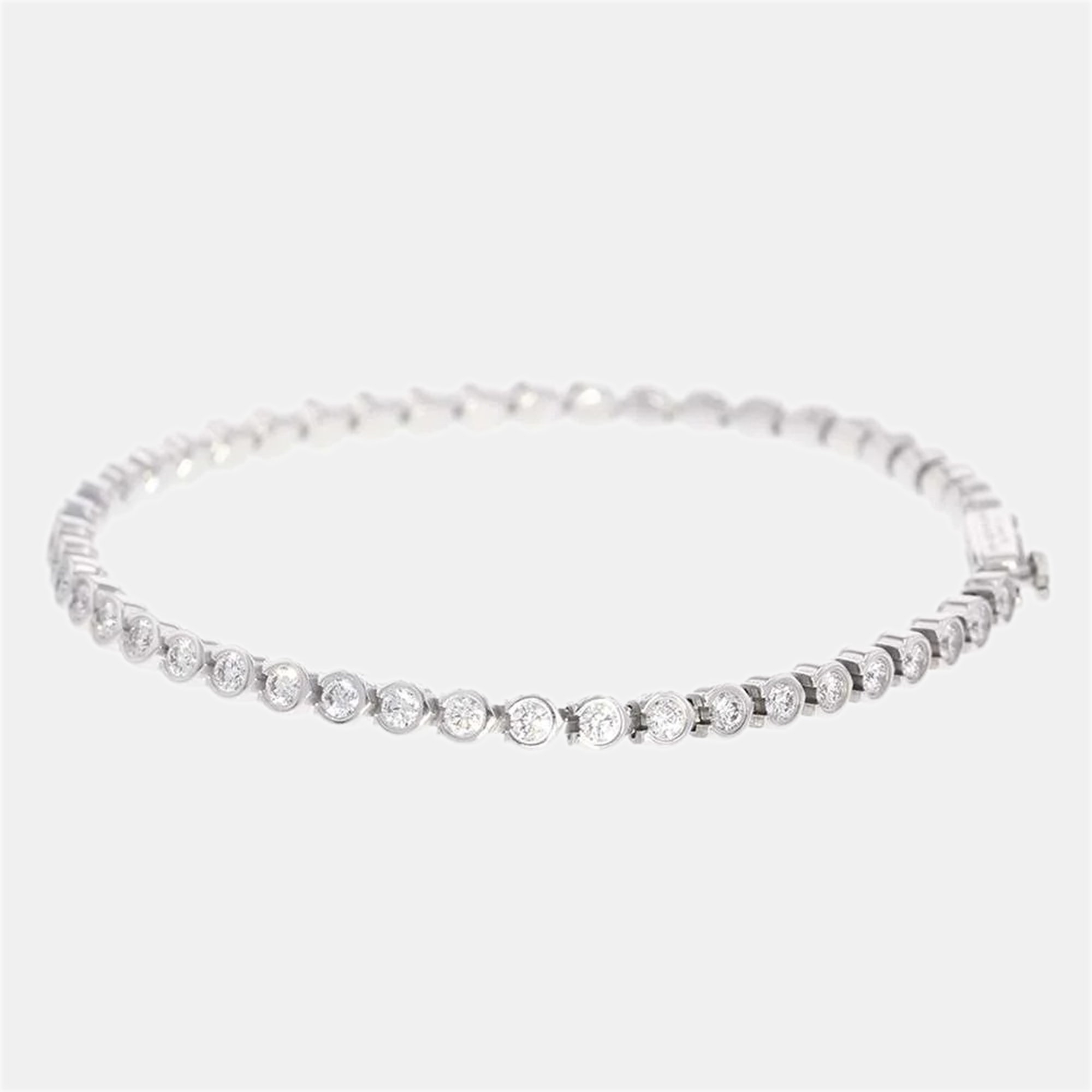 

Cartier C De Cartier 18K White Gold Diamond Bracelet 15