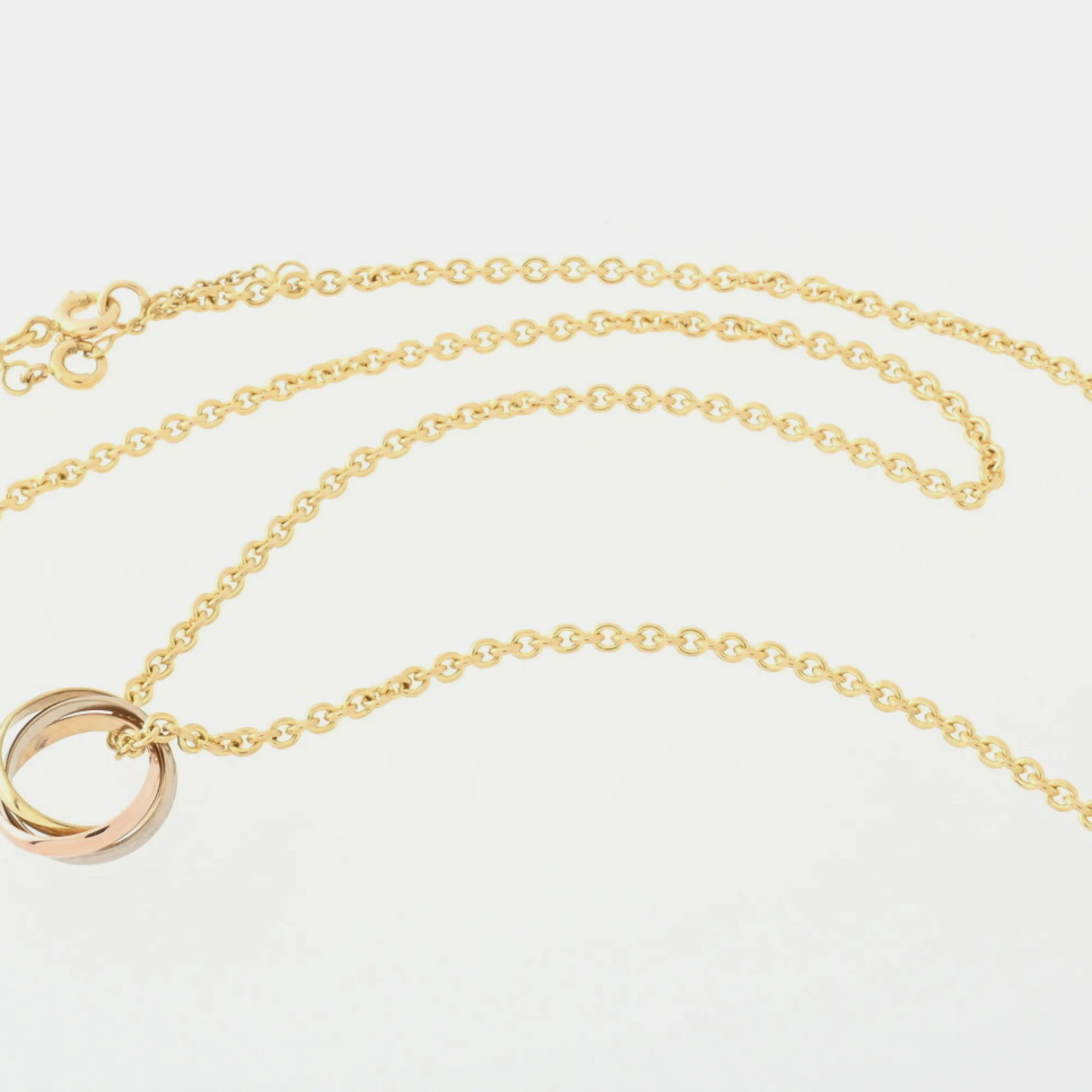 

Cartier Trinity 18K Yellow Rose and White Gold Necklace