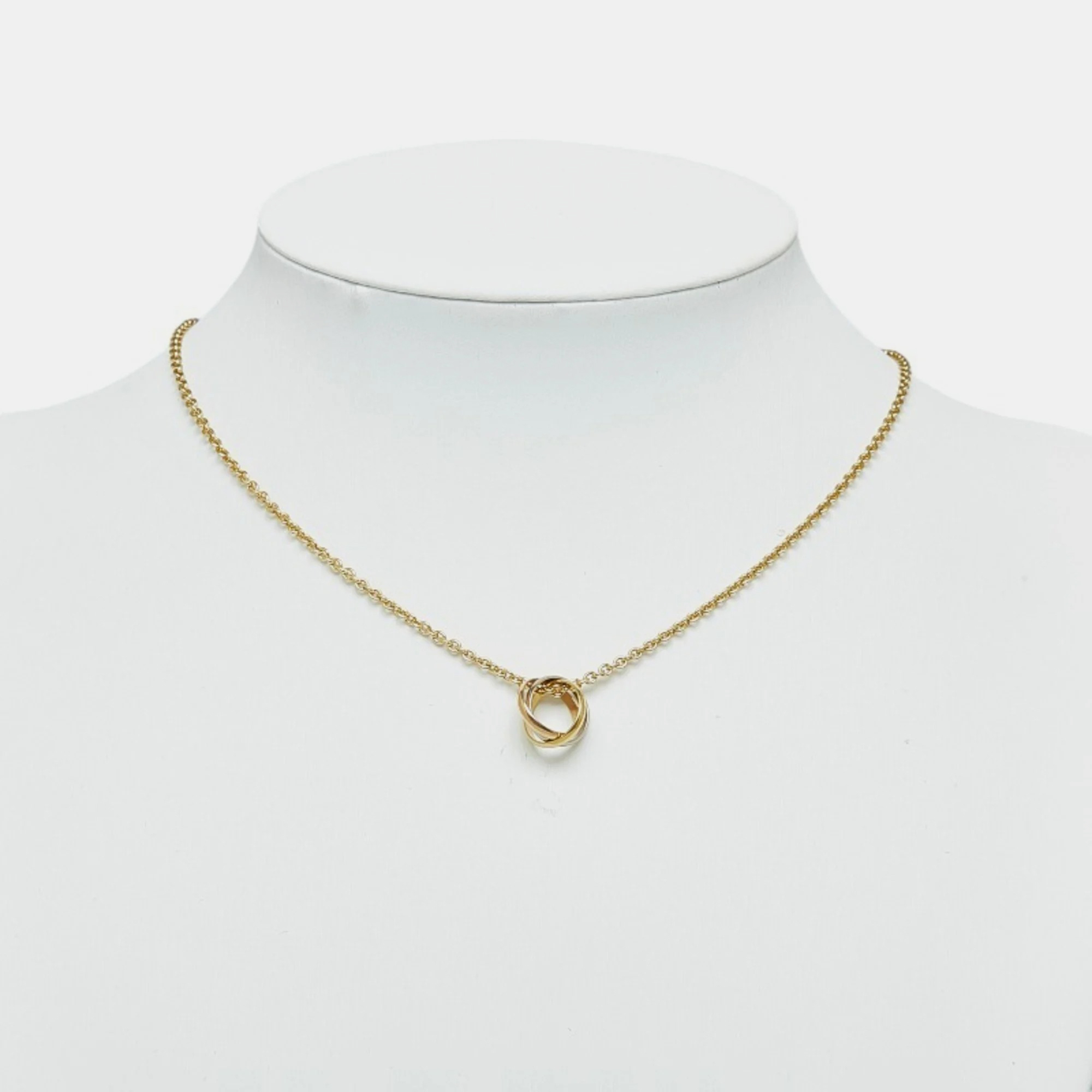

Cartier Trinity 18K Yellow Rose and White Gold Necklace