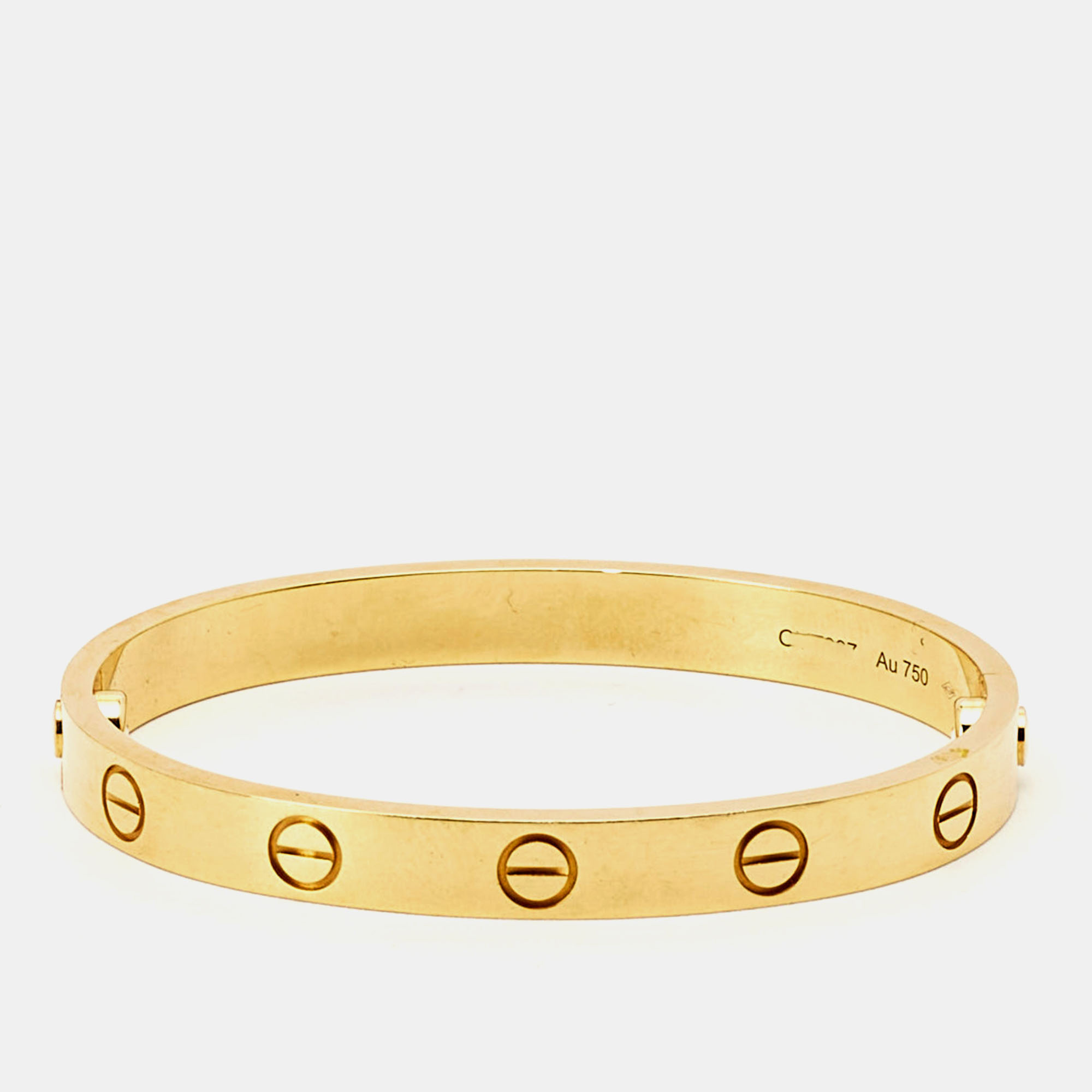 

Cartier Love 18k Yellow Gold Bracelet 15