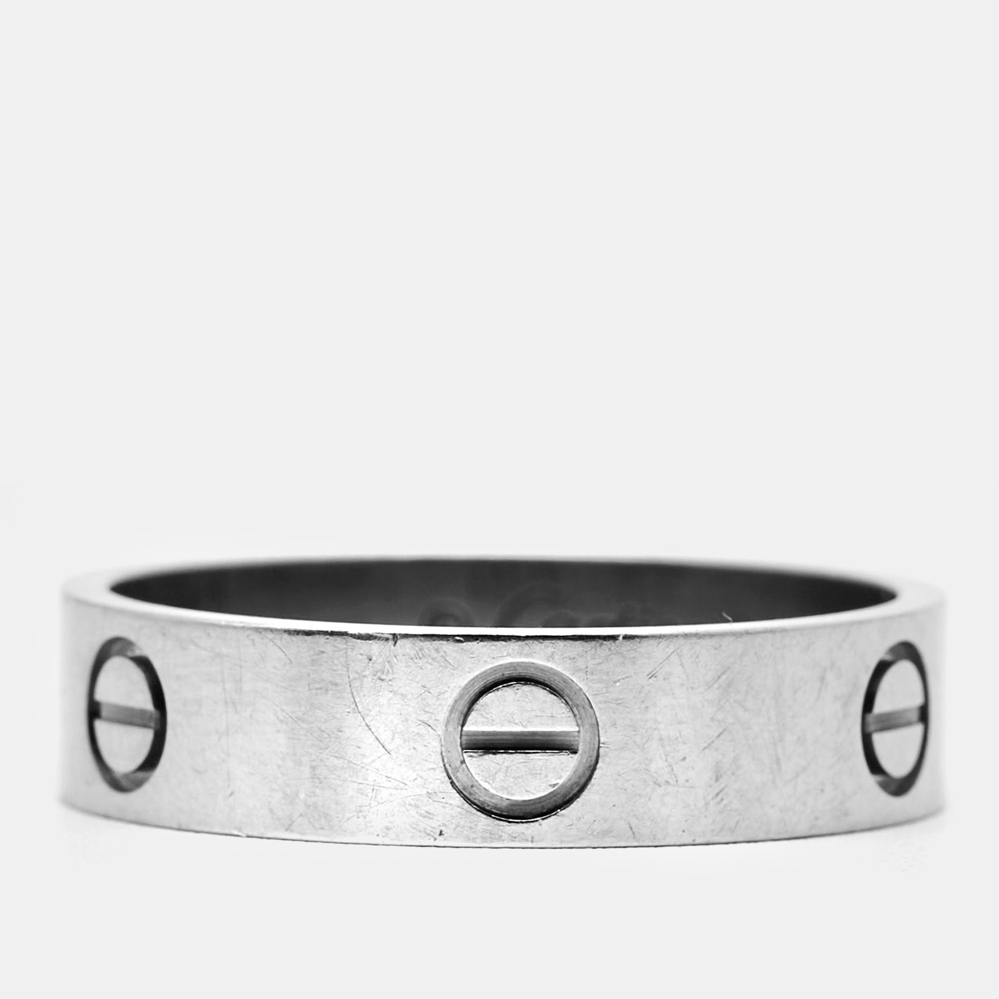 

Cartier Love 18k White Gold Ring Size