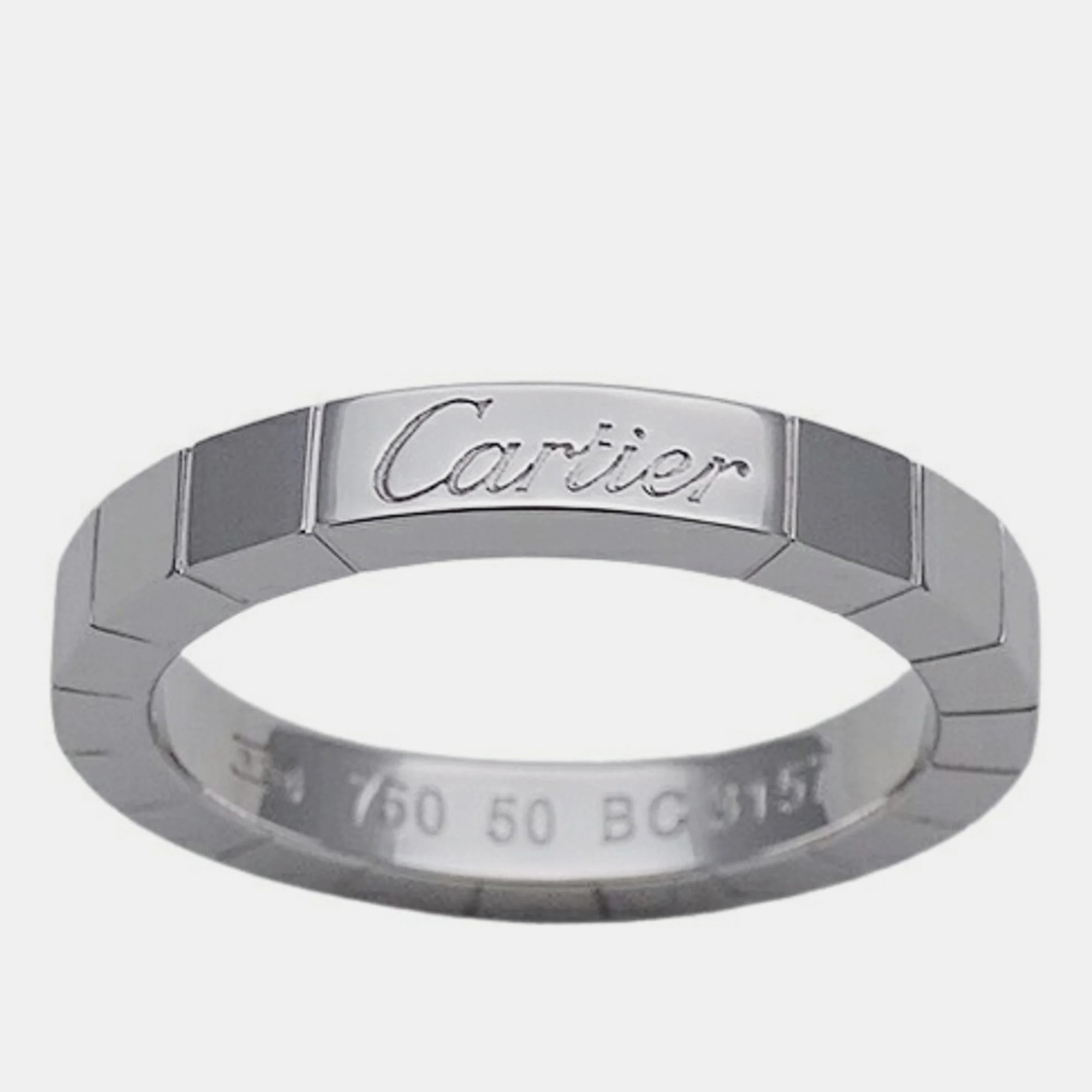 

Cartier Lanieres 18K White Gold Ring EU 50