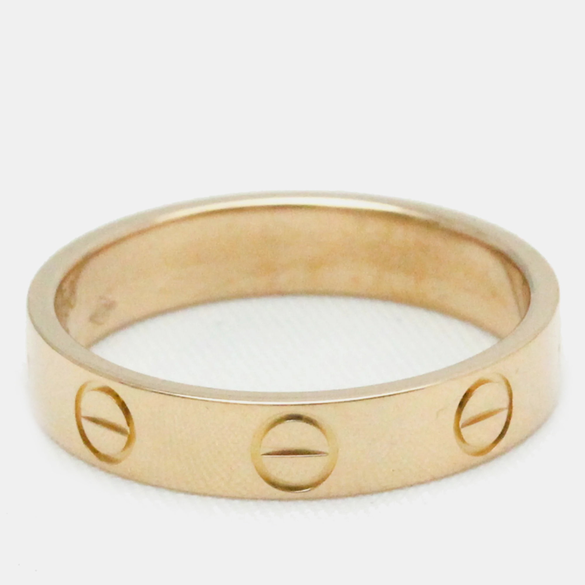 

Cartier Love 18K Rose Gold Ring EU 50