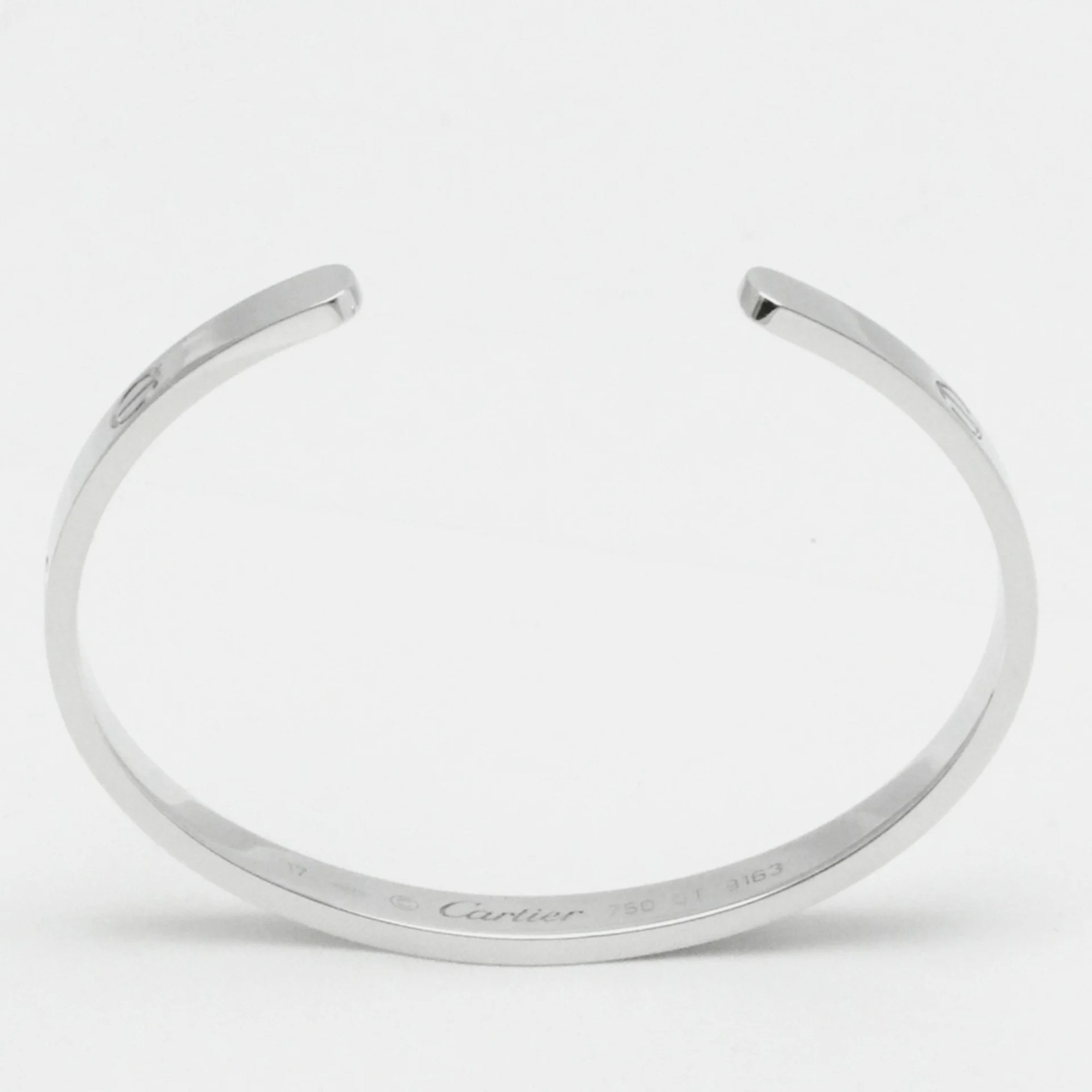 

Cartier 18K White Gold Bangle Cuff Bracelet