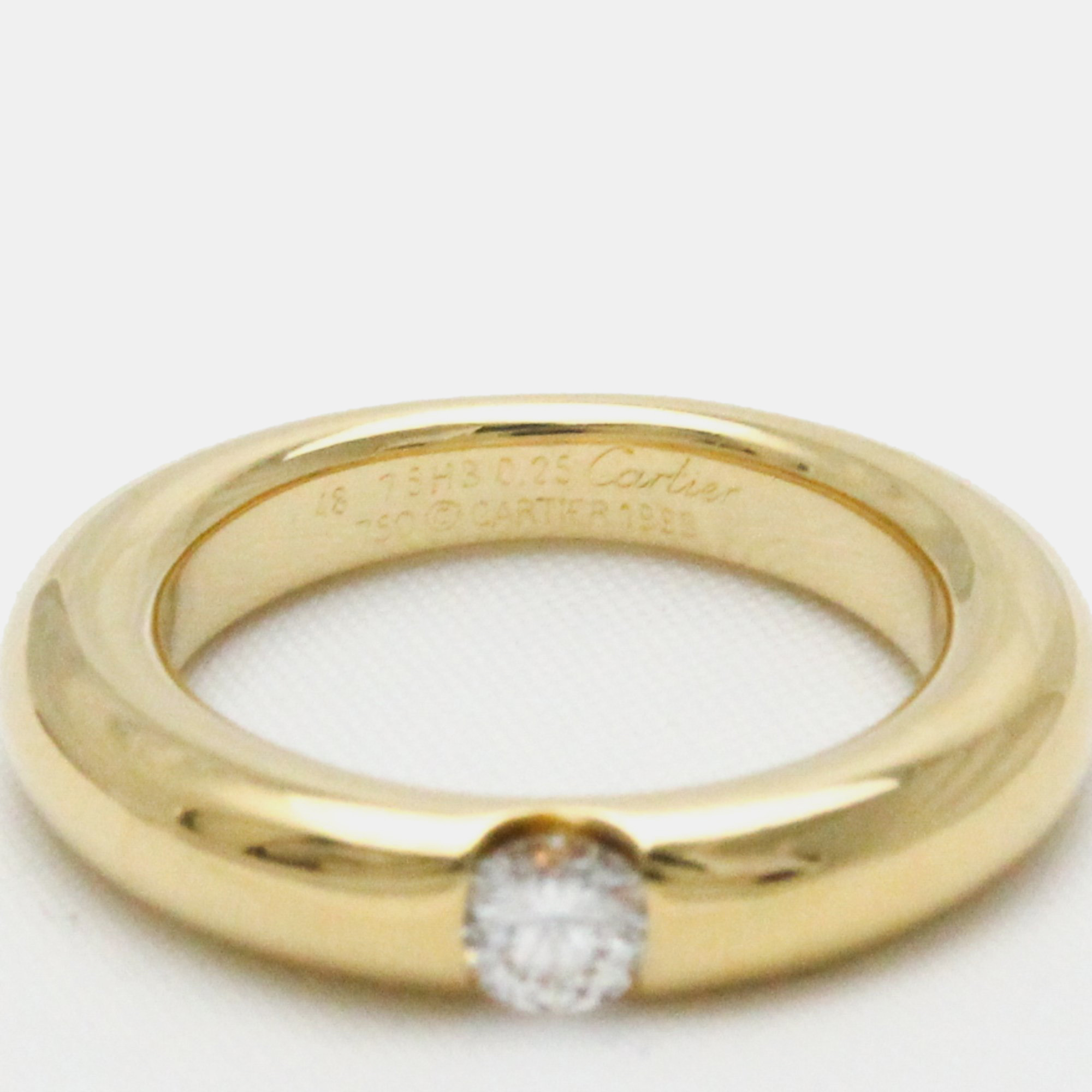 

Cartier Ellipse Cartier 18K Yellow Gold Diamond Ring EU 48