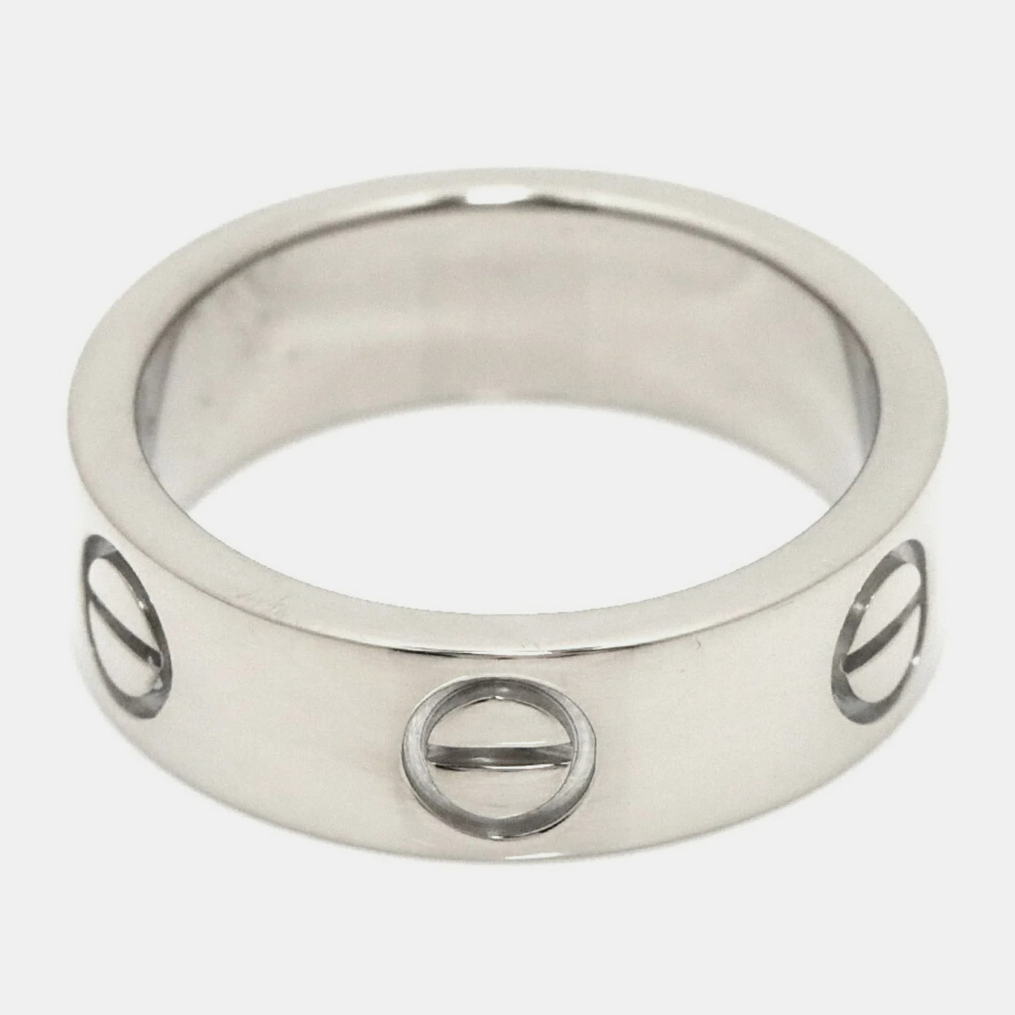 

Cartier Vintage Love 18K White Gold Ring EU 50