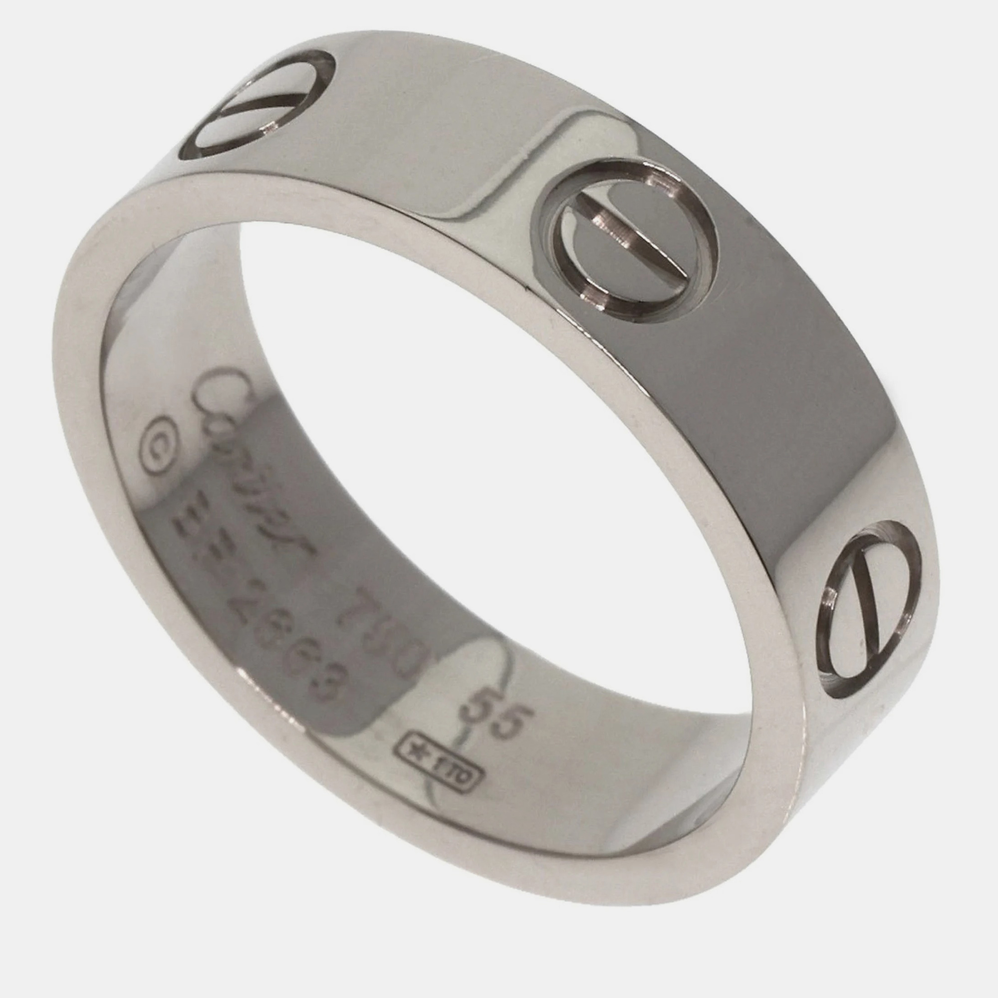 

Cartier Love 18K White Gold Ring EU 55