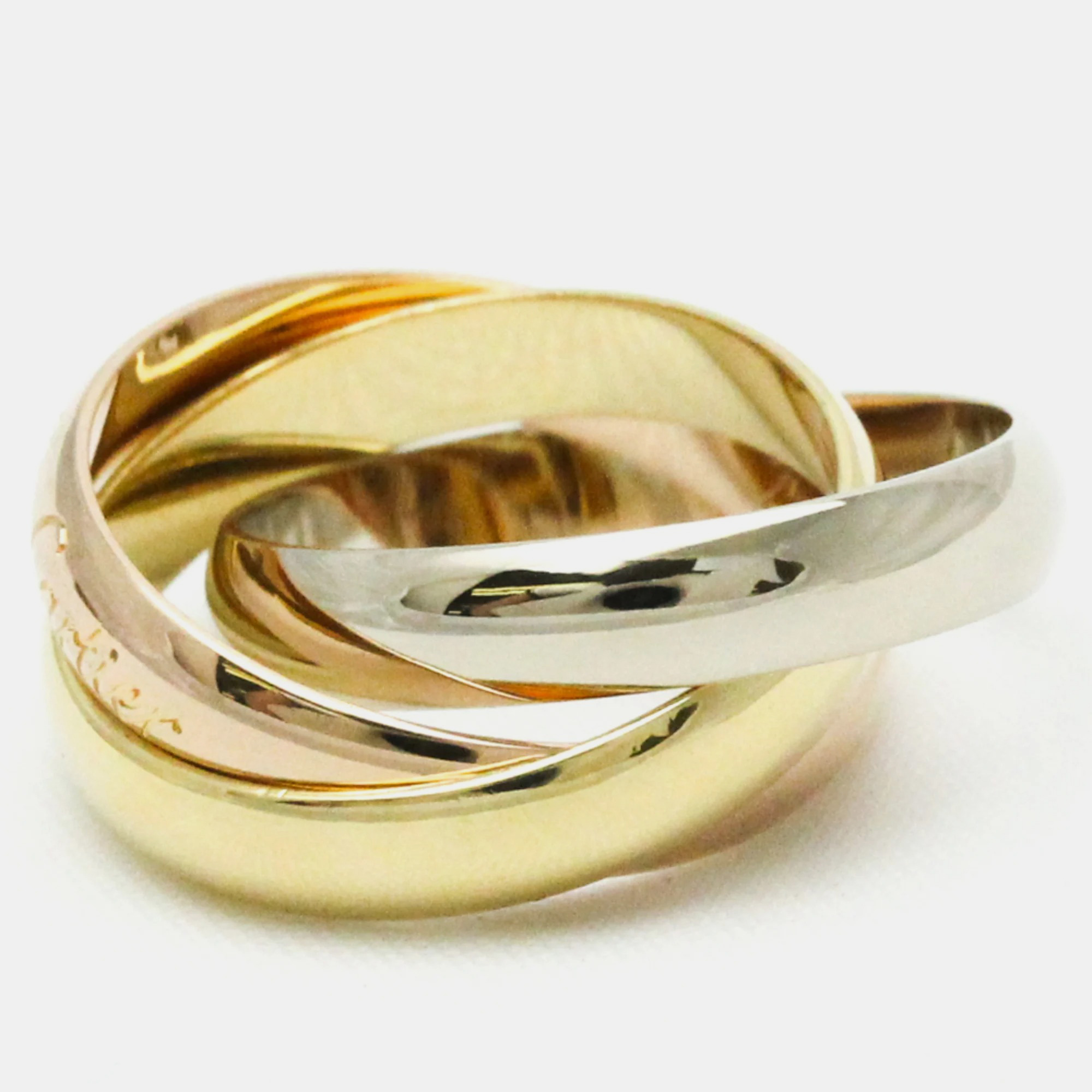 

Cartier Les Must de Cartier 18K Yellow Rose and White Gold Ring EU 48
