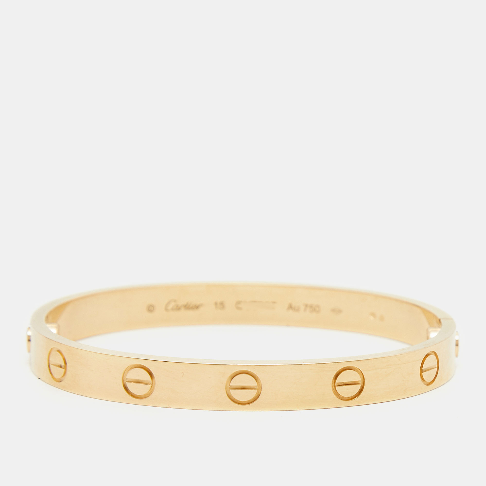 

Cartier Love 18k Yellow Gold Bracelet 15