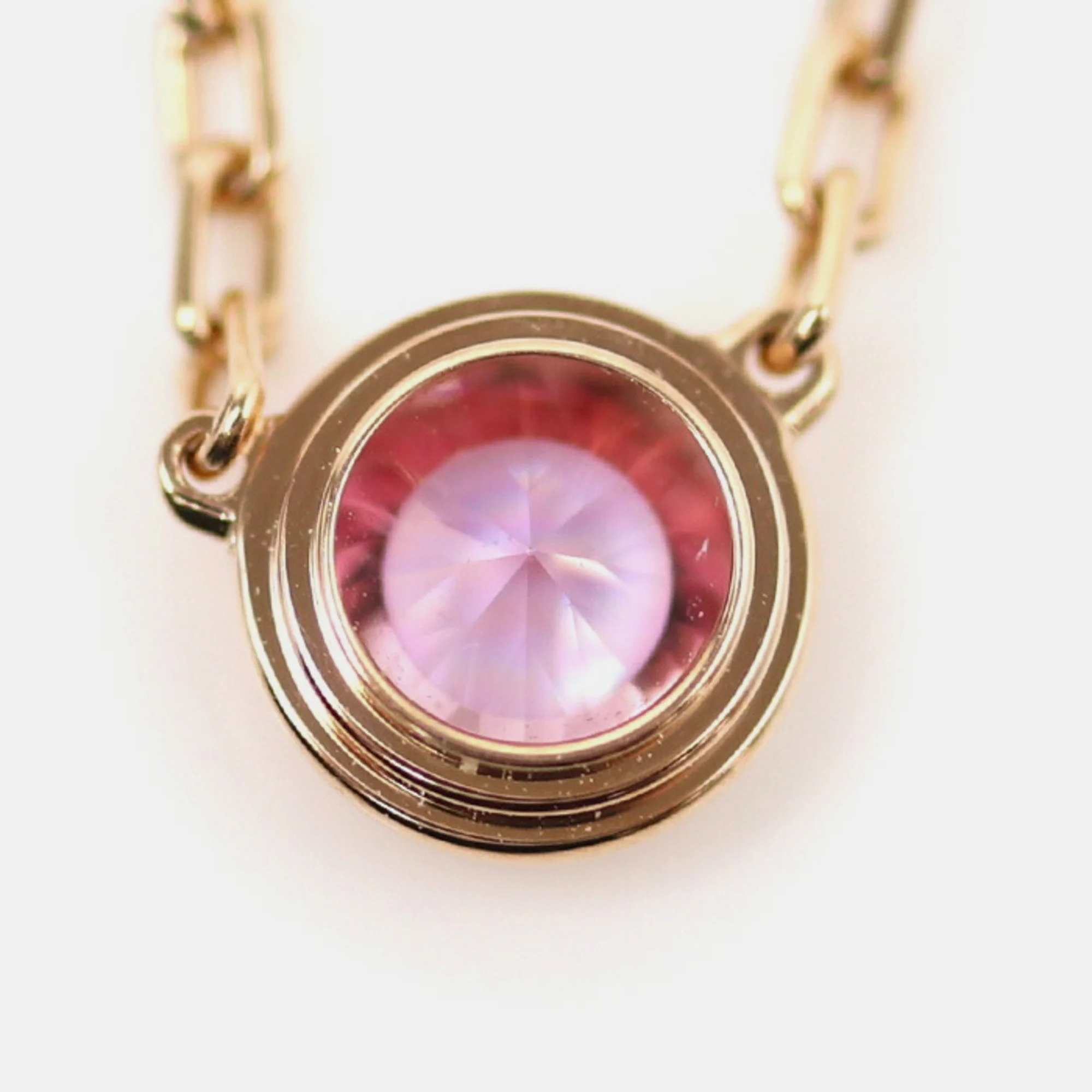 

Cartier 18k Rose Gold and Pink Sapphire D'Amour Pendant Necklace