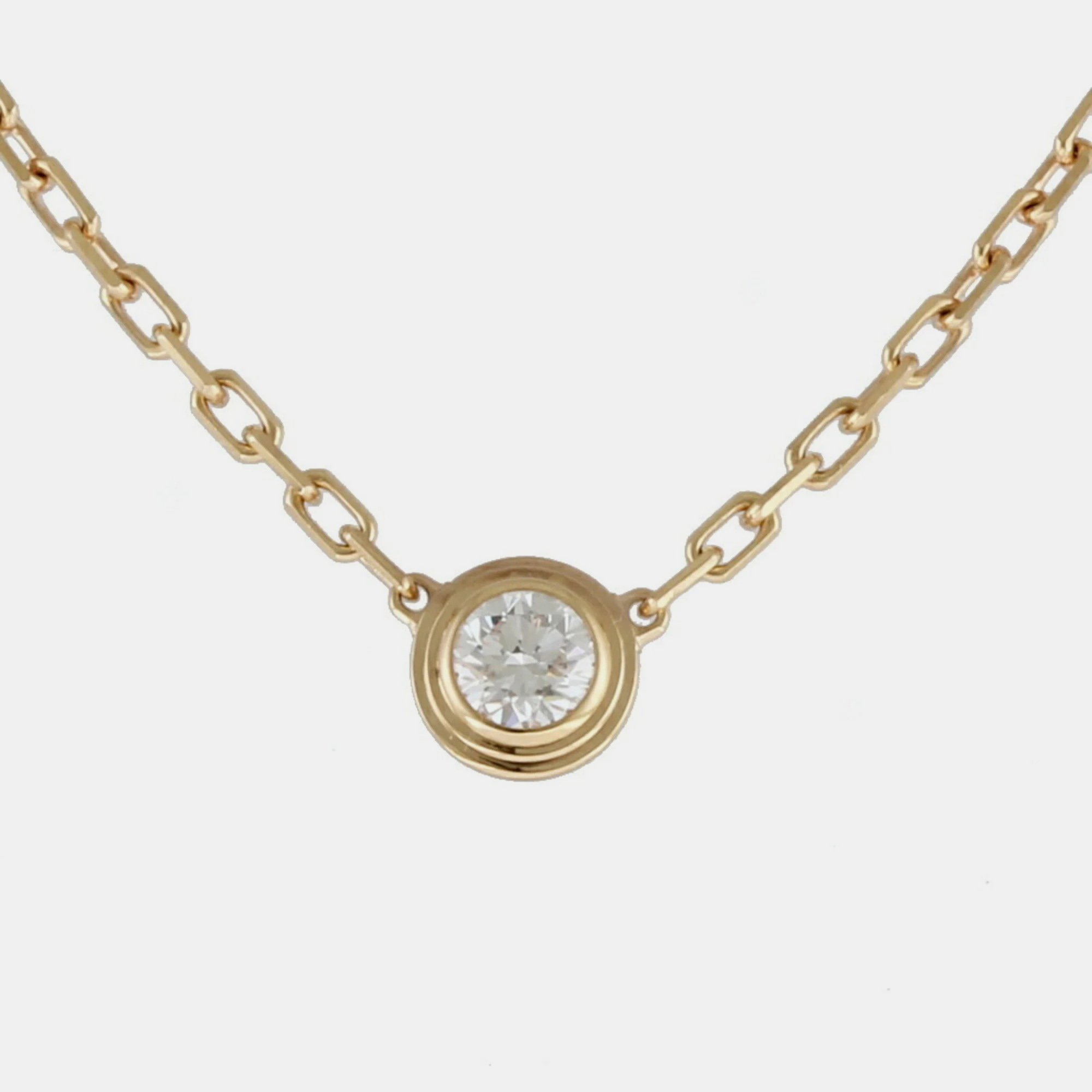 

Cartier 18K Rose Gold and Diamond D'amour Pendant Necklace