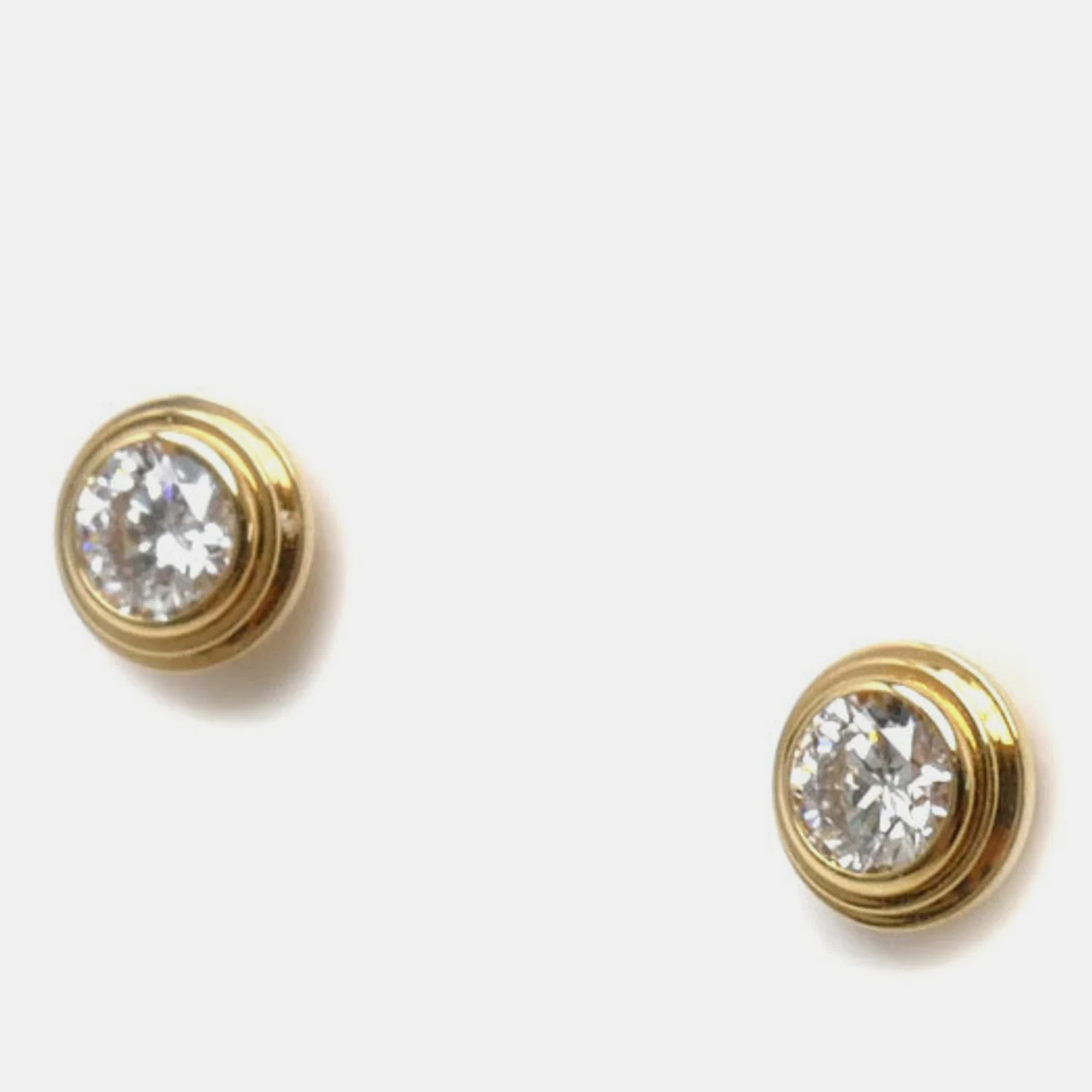 

Cartier 18K Yellow Gold and Diamond D'Amour Stud Earrings