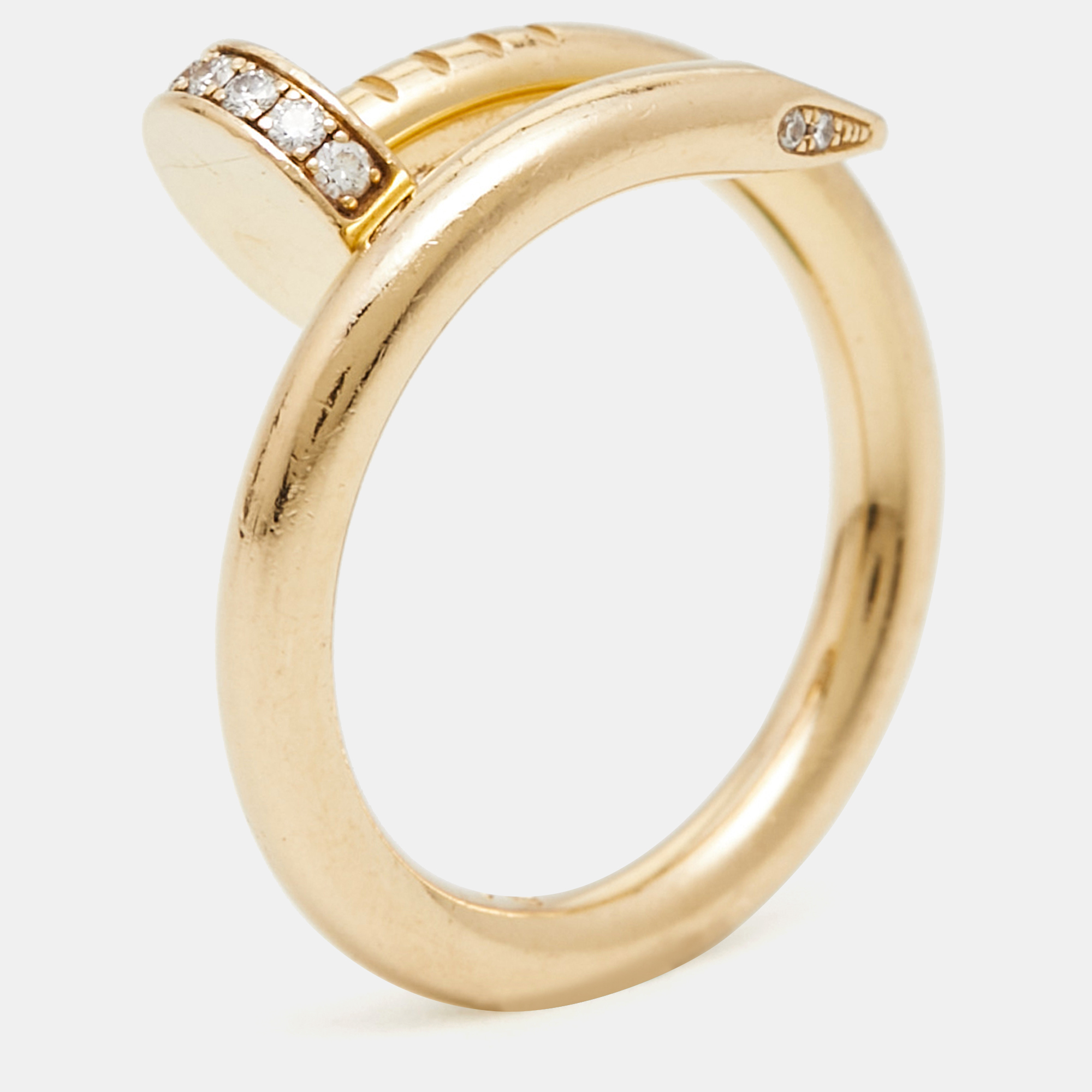 

Cartier Juste Un Clou Diamond 18k Yellow Gold Ring Size