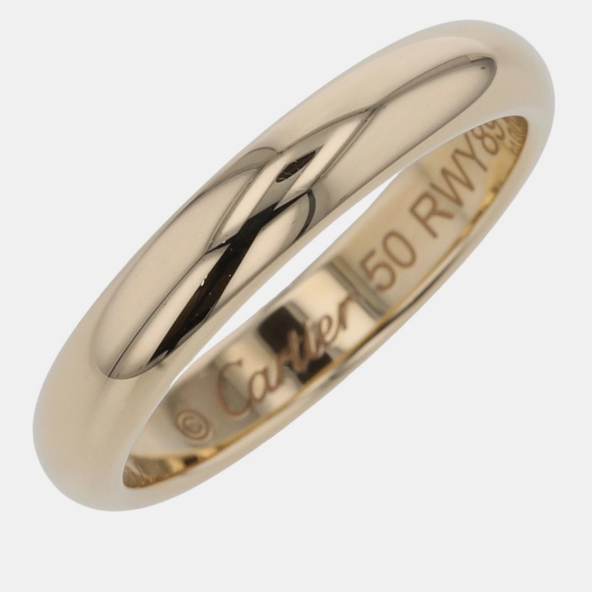 

Cartier 18K Yellow Gold 1895 Wedding Band Ring EU 50