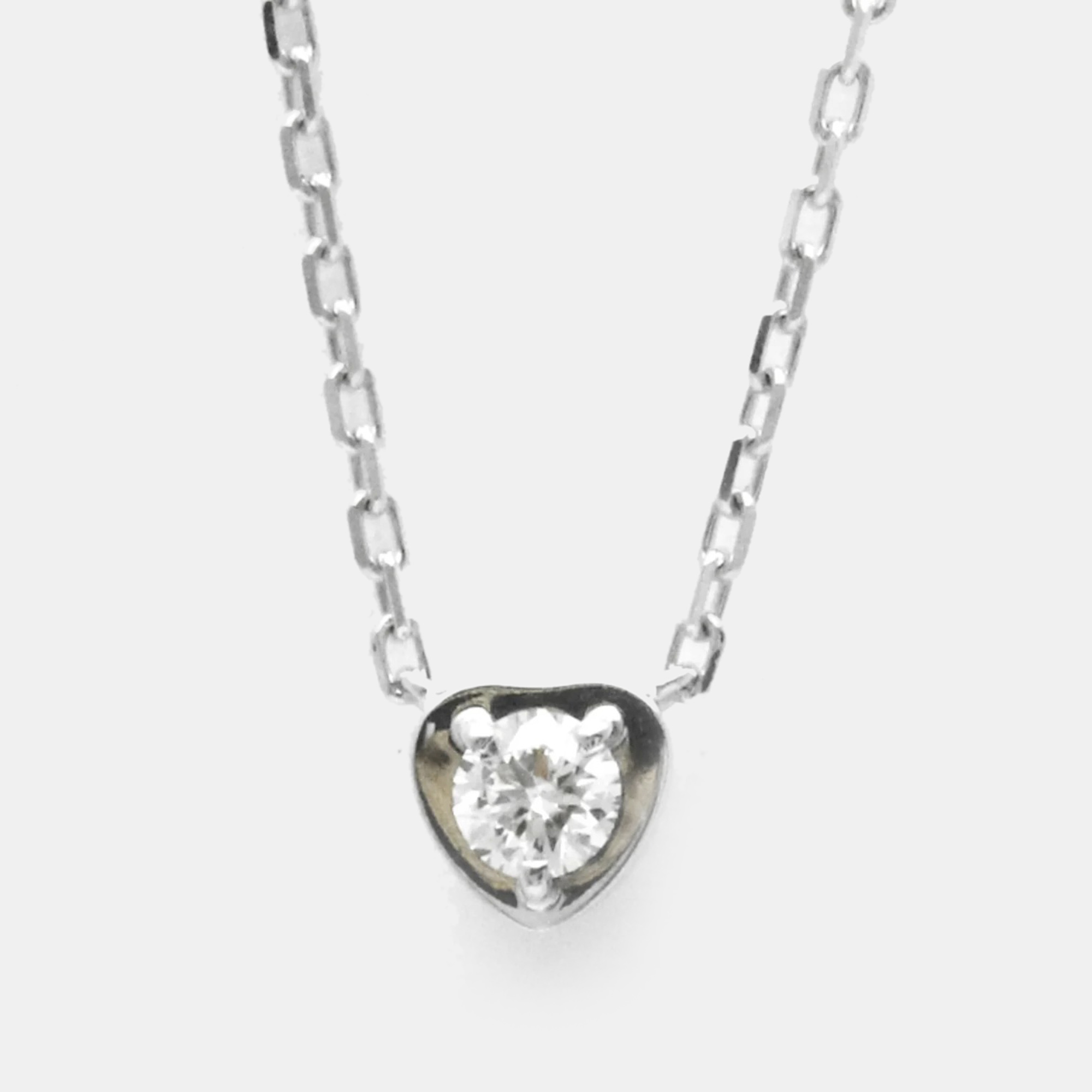 

Cartier 18K White Gold and Diamond Diamants Légers de Cartier Pendant Necklace